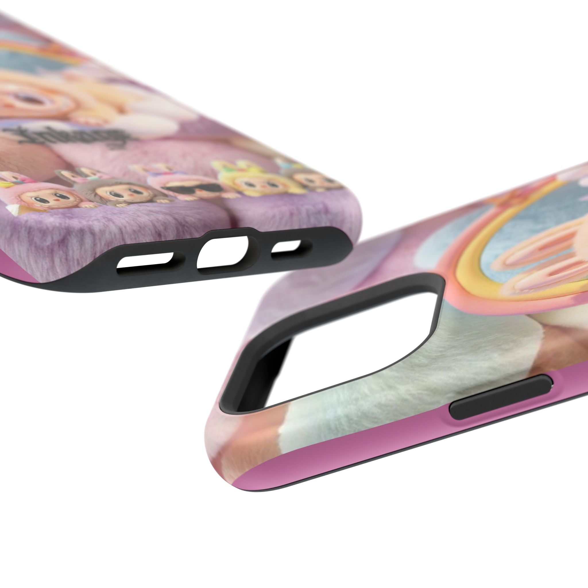 Pastel Rainbow Labubu Magnetic Phone Cases(Animation)