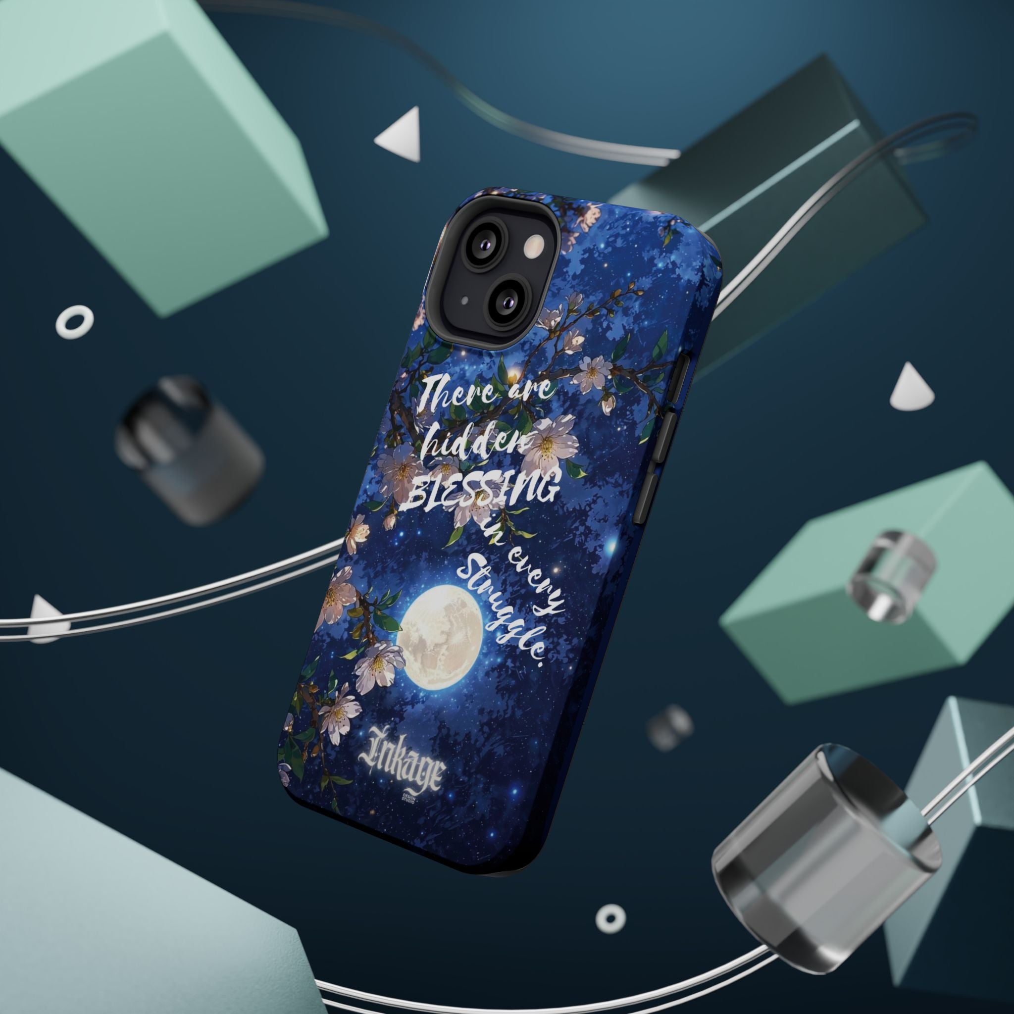 “Moonlit Blessing” Quote Magnetic Phone Cases