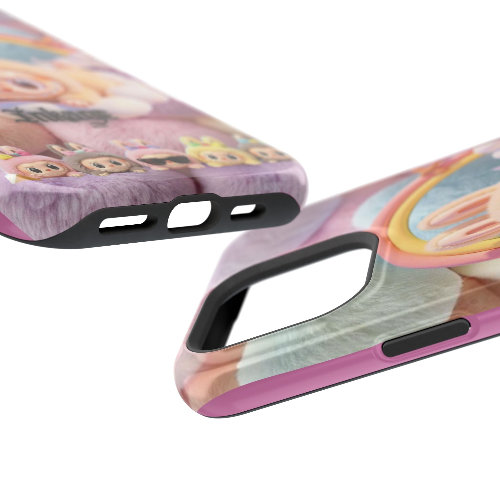 Pastel Rainbow Labubu Magnetic Phone Cases(Animation)