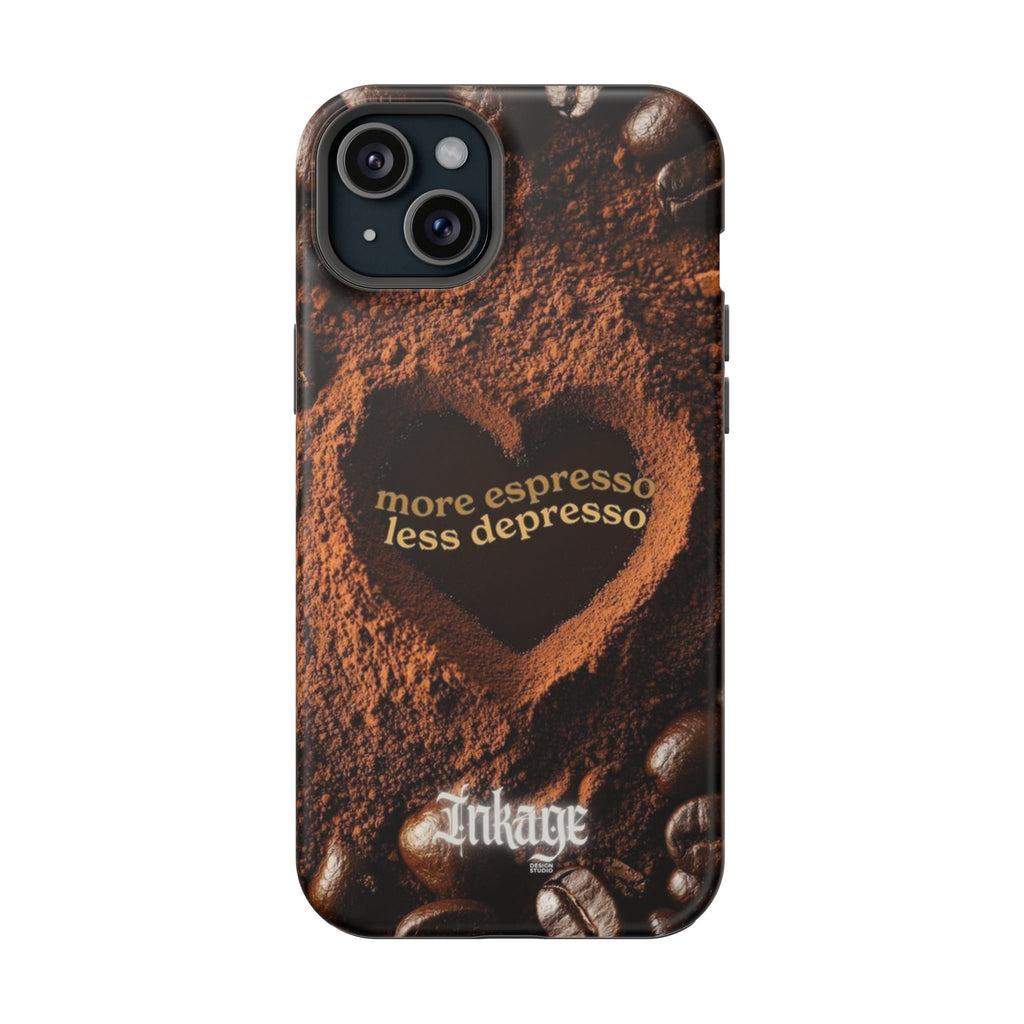 "More Espresso Less Depresso" Quote Magnetic Phone Cases