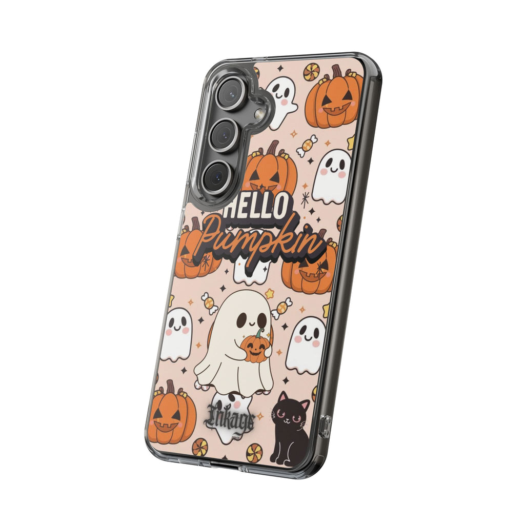 Cute Pumpkin Ghost Clear Impact Phone Case (Season)
