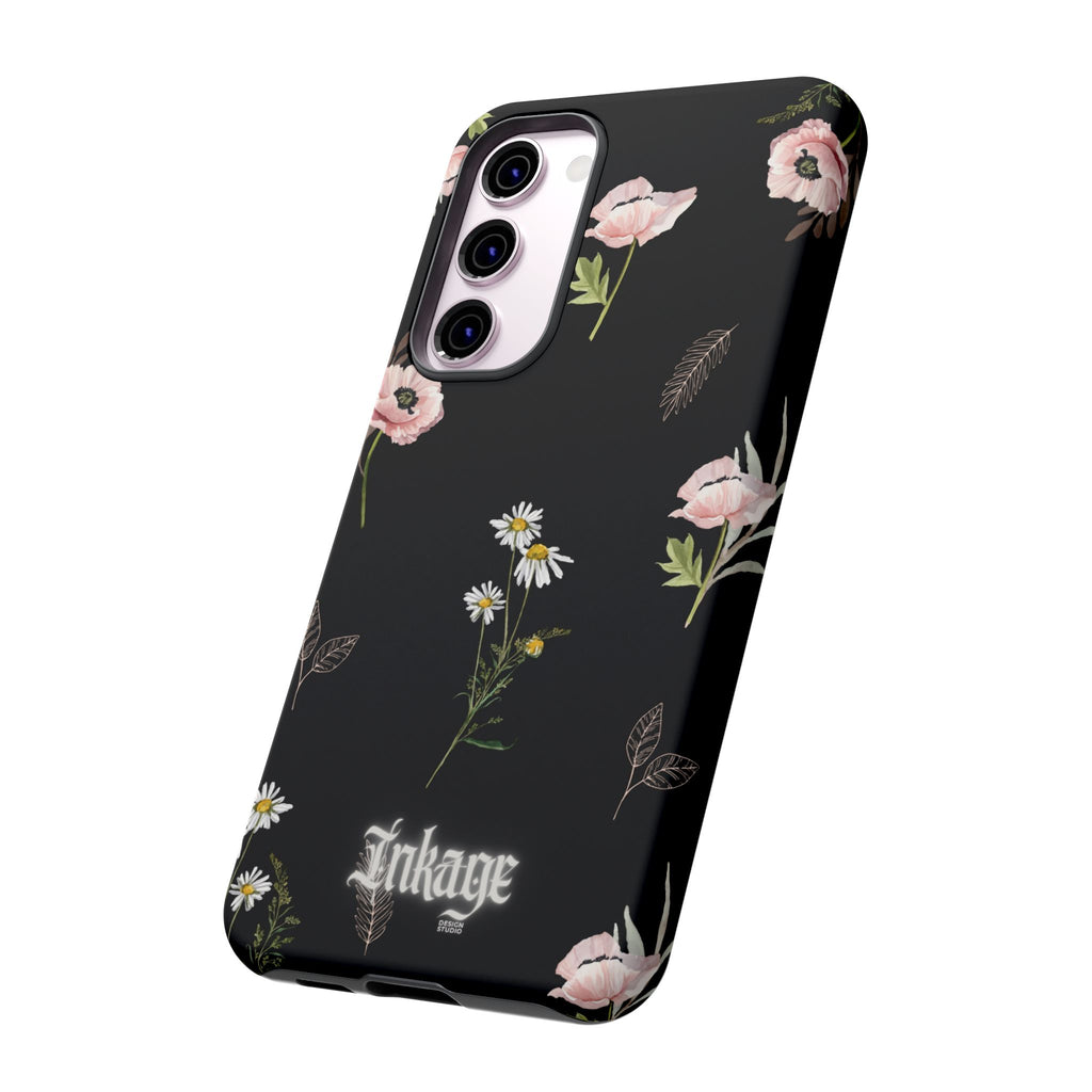 Elegant Black Florals Tough Phone Cases (Minimal)