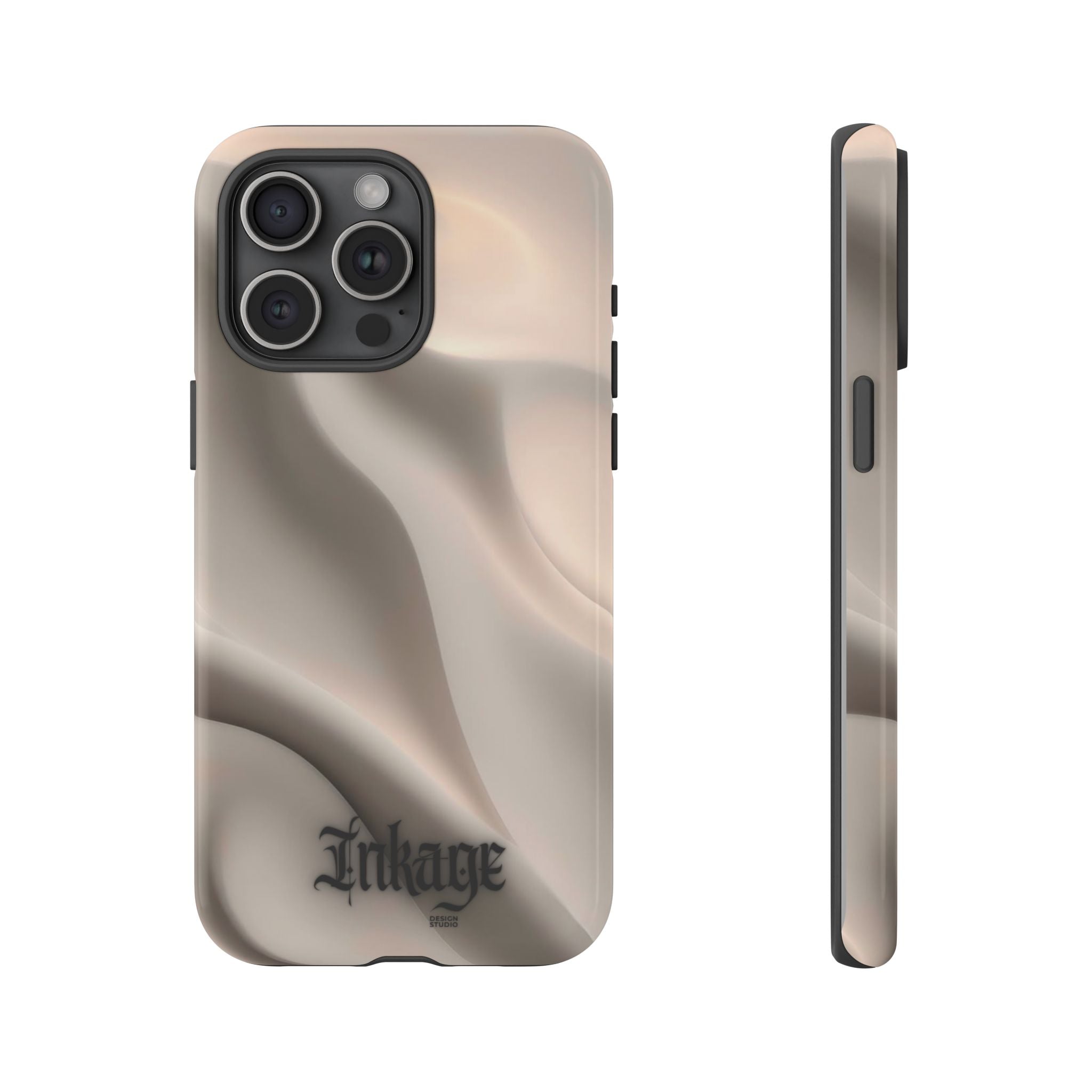 Beige Wavy Flow Tough Phone Case (Minimal)