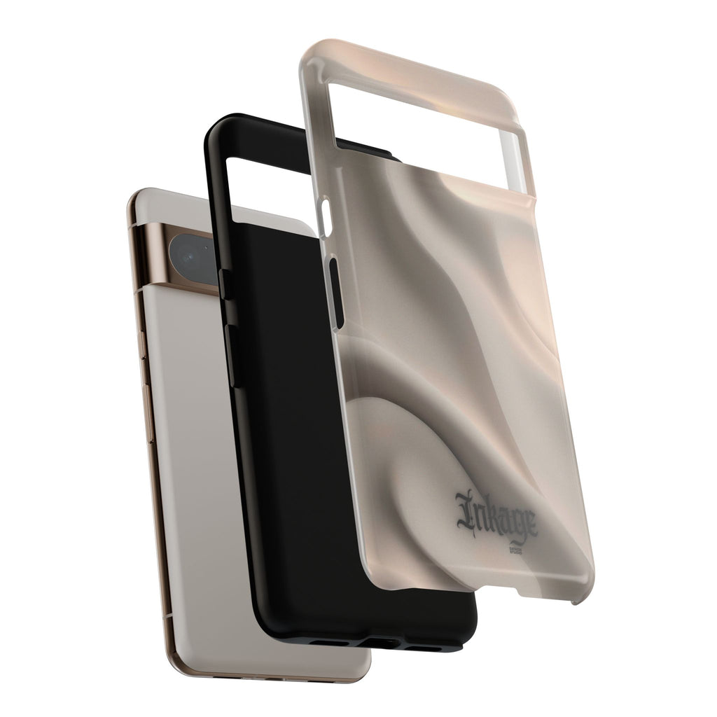 Beige Wavy Flow Tough Phone Case (Minimal)