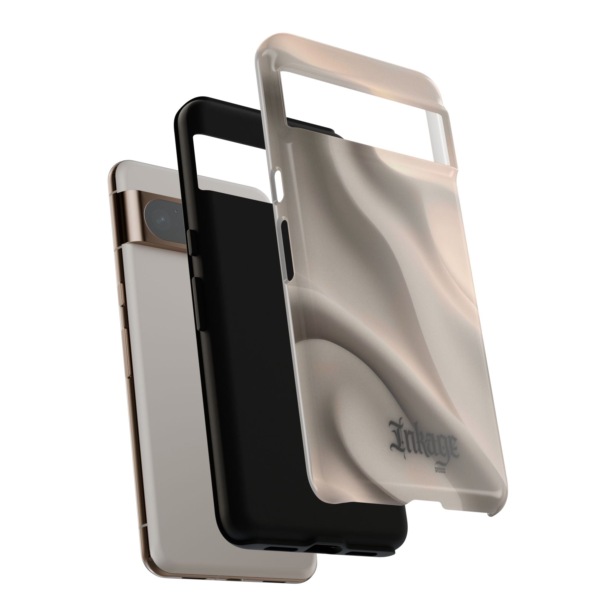 Beige Wavy Flow Tough Phone Case (Minimal)