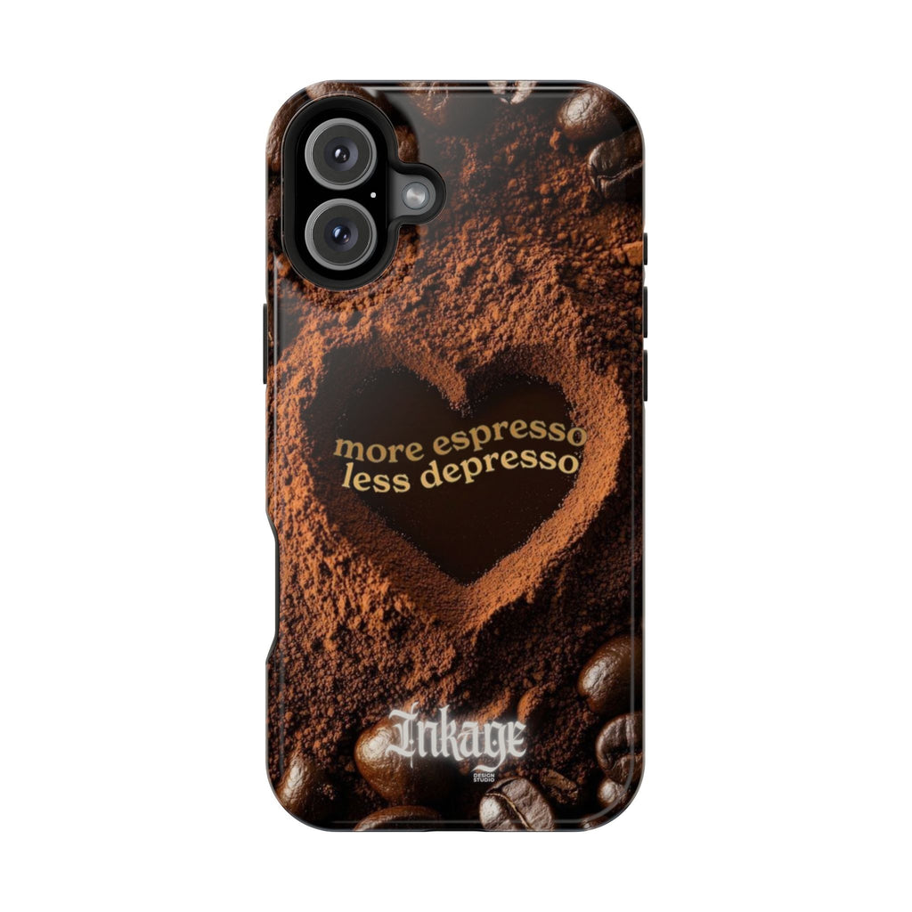 "More Espresso Less Depresso" Quote Magnetic Phone Cases