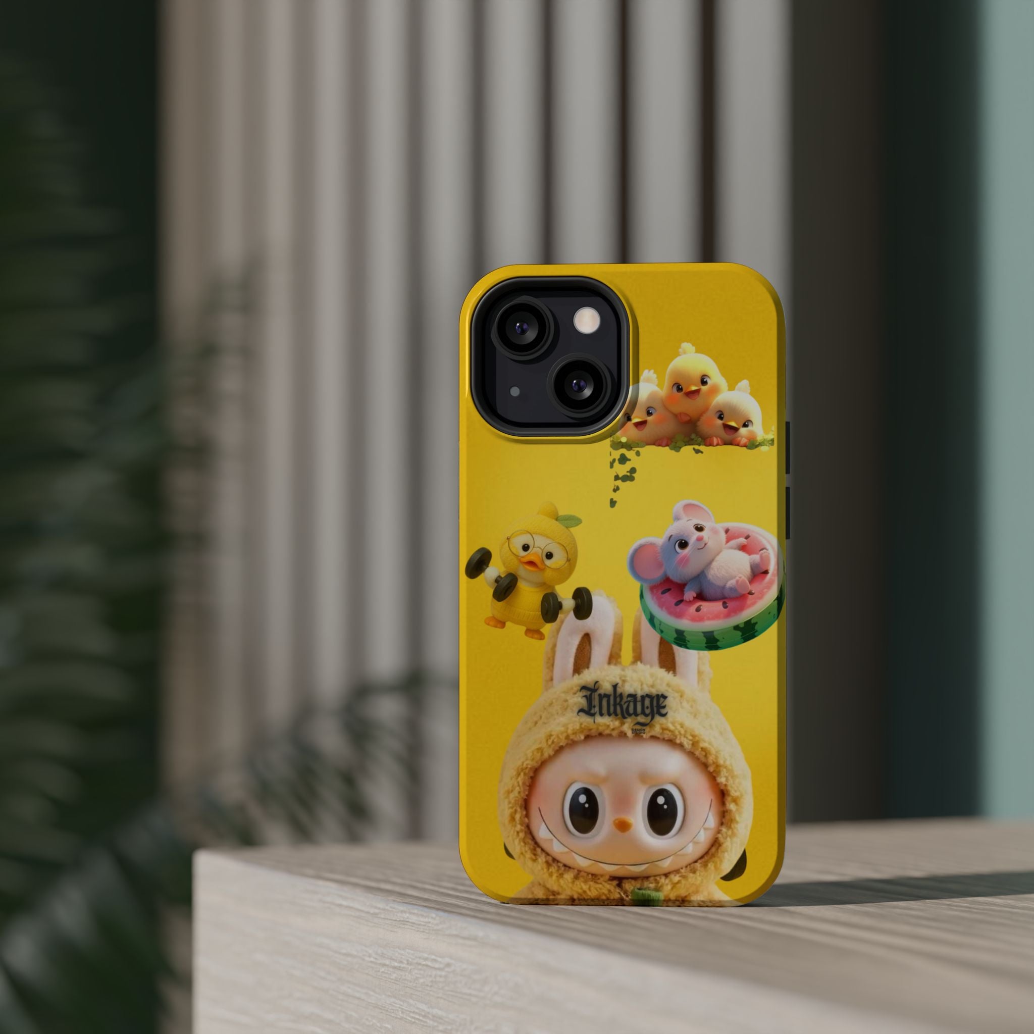 Yellow Cutie Labubu Magnetic Phone Cases (Animation)