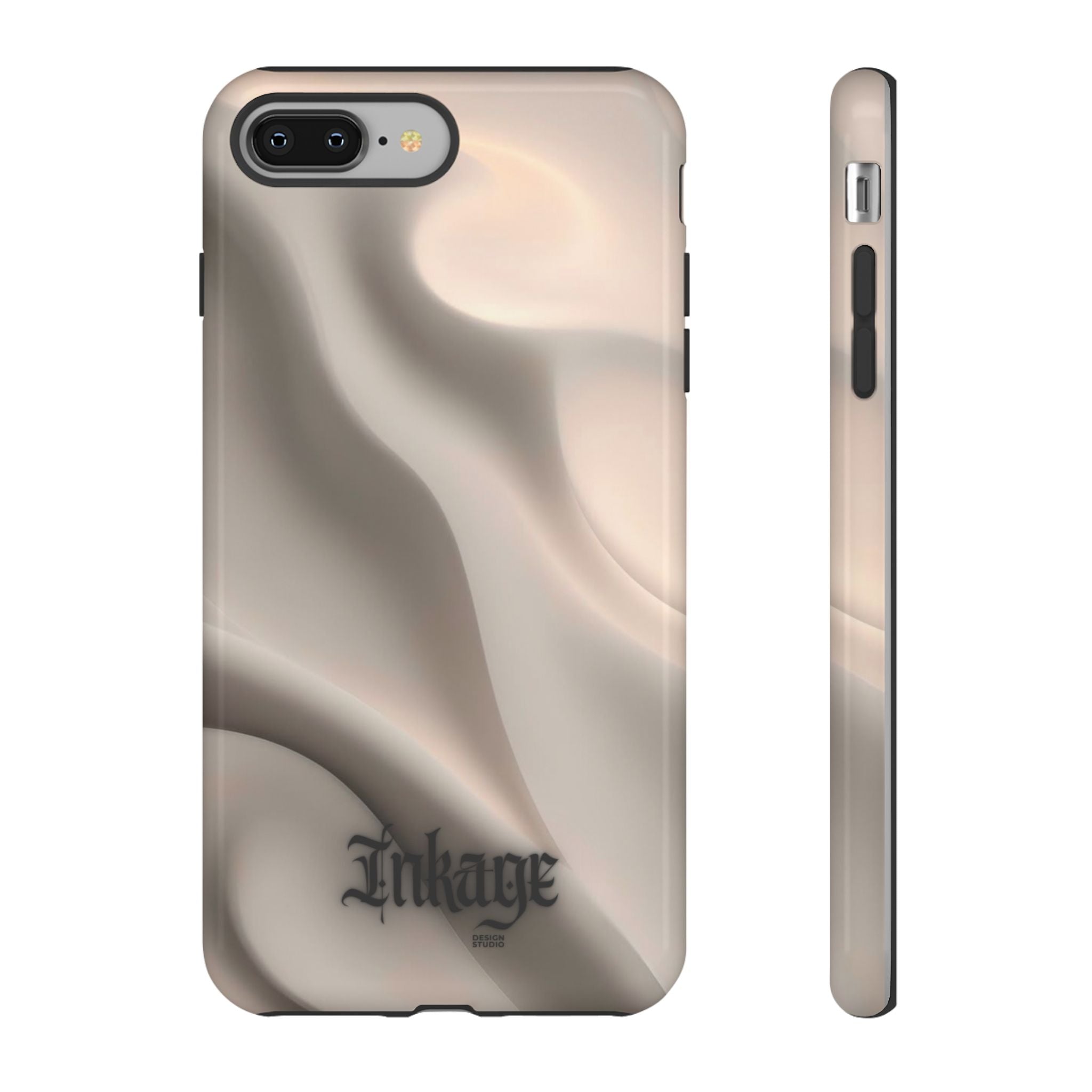 Beige Wavy Flow Tough Phone Case (Minimal)