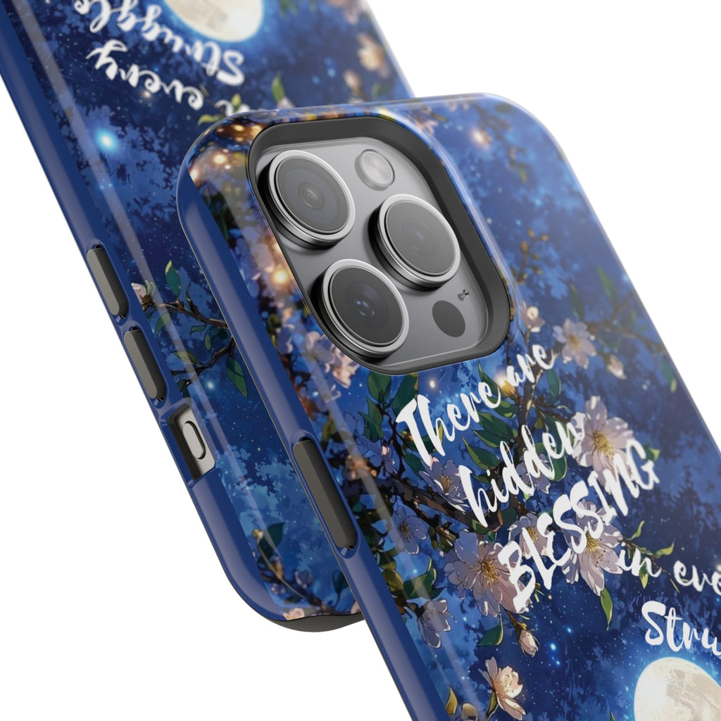 “Moonlit Blessing” Magnetic Phone Cases (Quote)