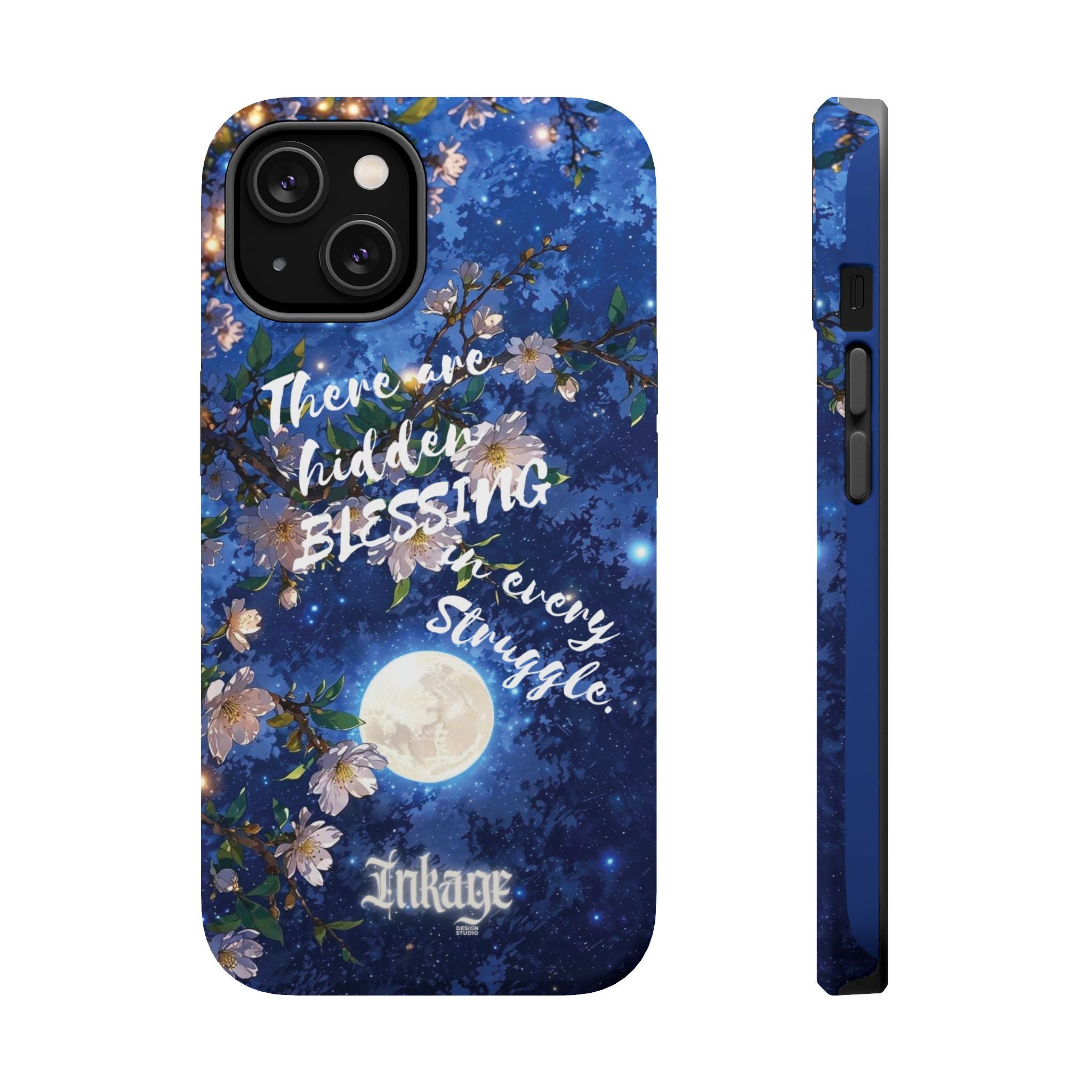“Moonlit Blessing” Magnetic Phone Cases (Quote)