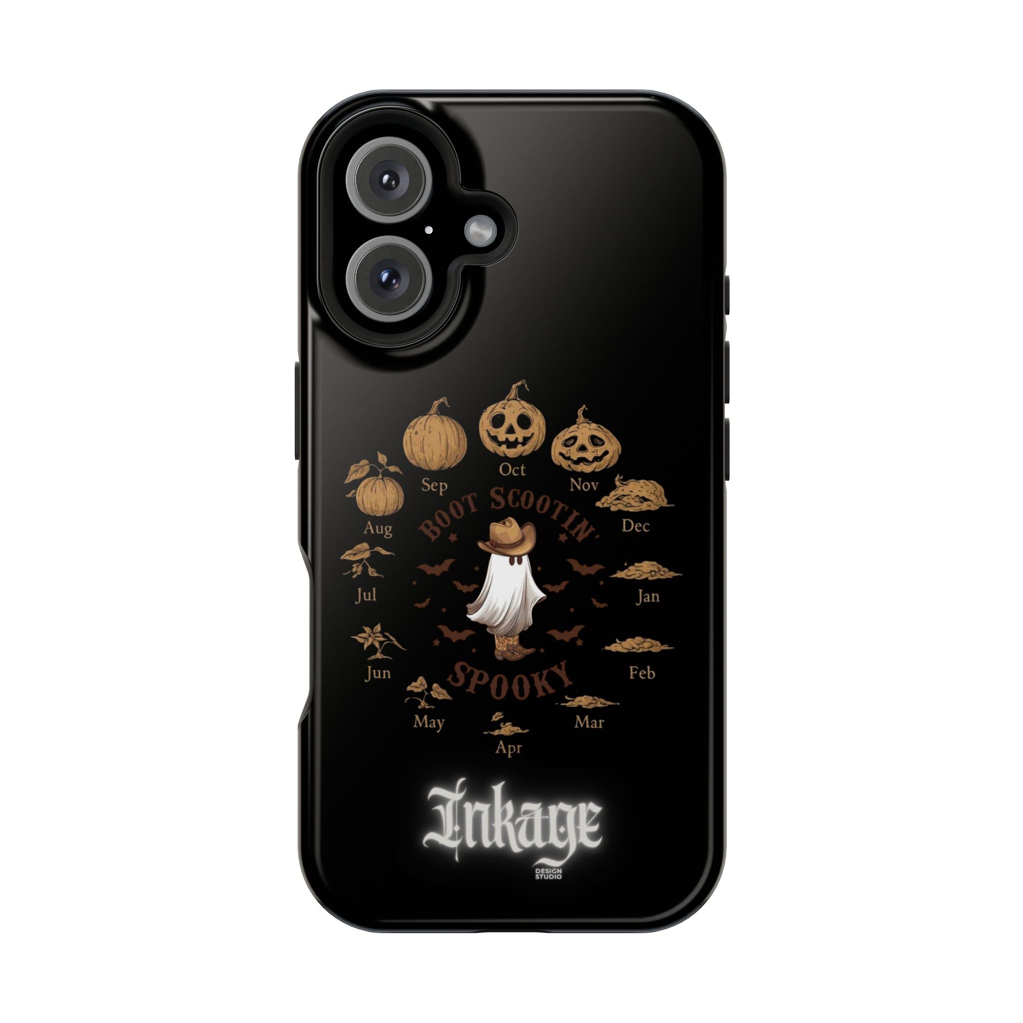 Spooky Boot Halloween Pumpkin Magnetic Phone Case (Season)