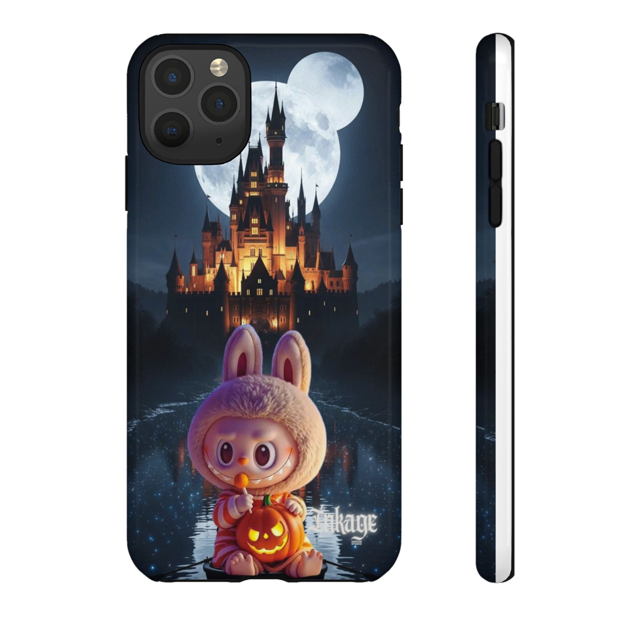 Labubu Halloween On Disney Boat Tough Phone Cases (Season, Animation)