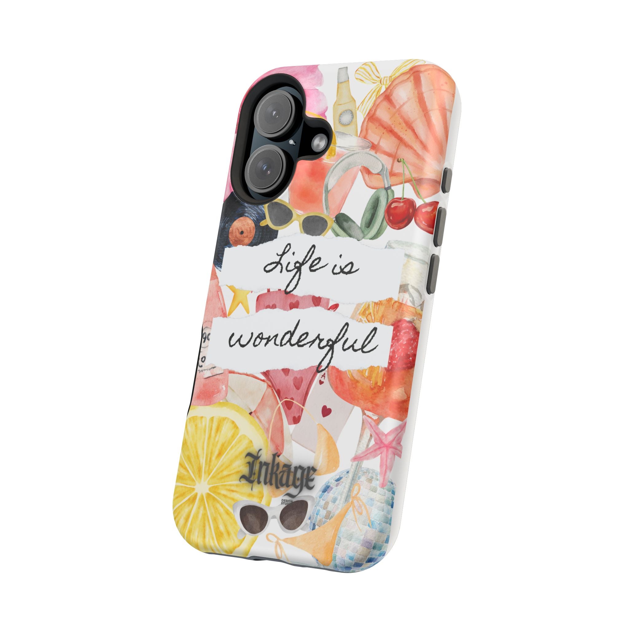 "Life is Wonderful" Quote Magnetic Phone Cases (Quote)
