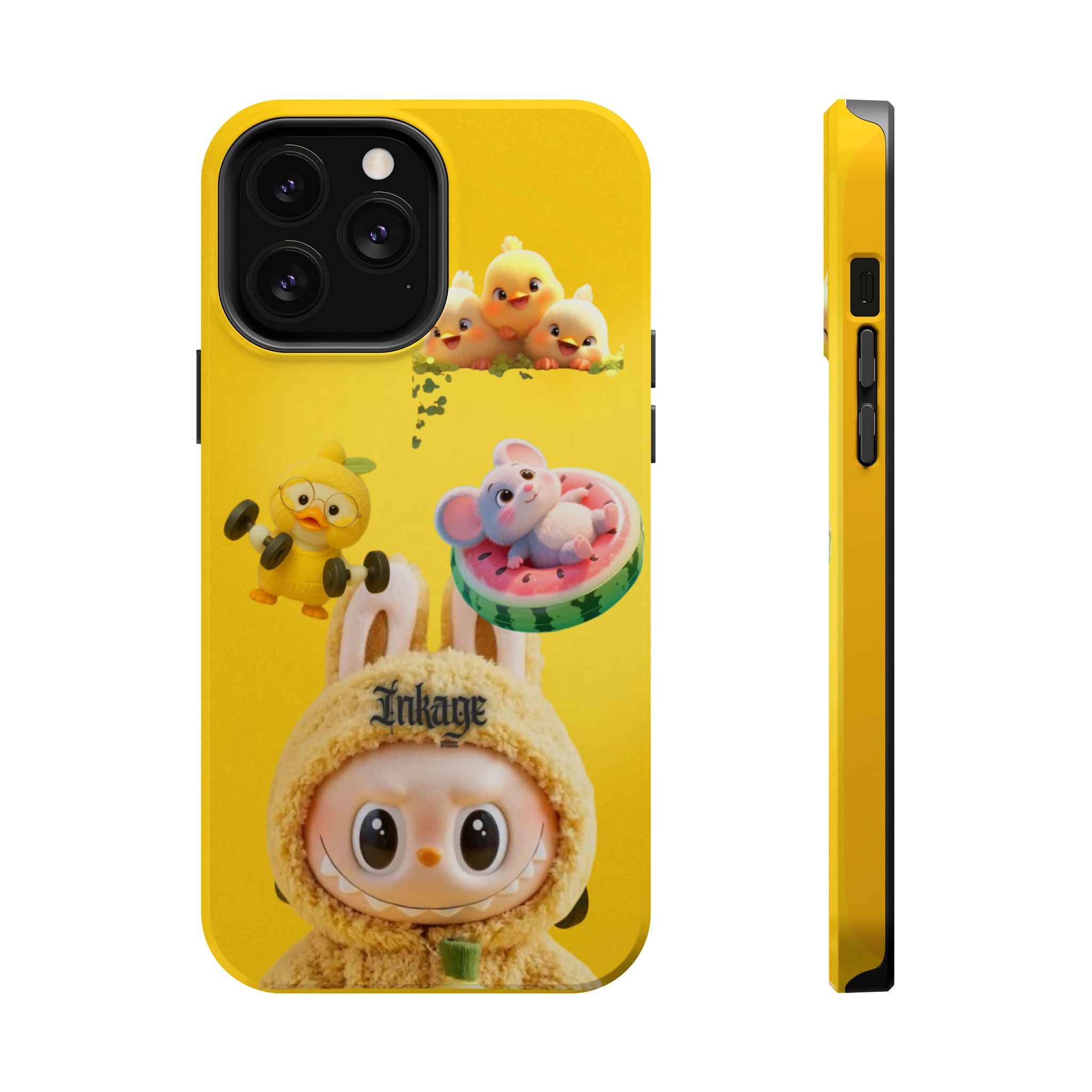 Yellow Cutie Labubu Magnetic Phone Cases (Animation)
