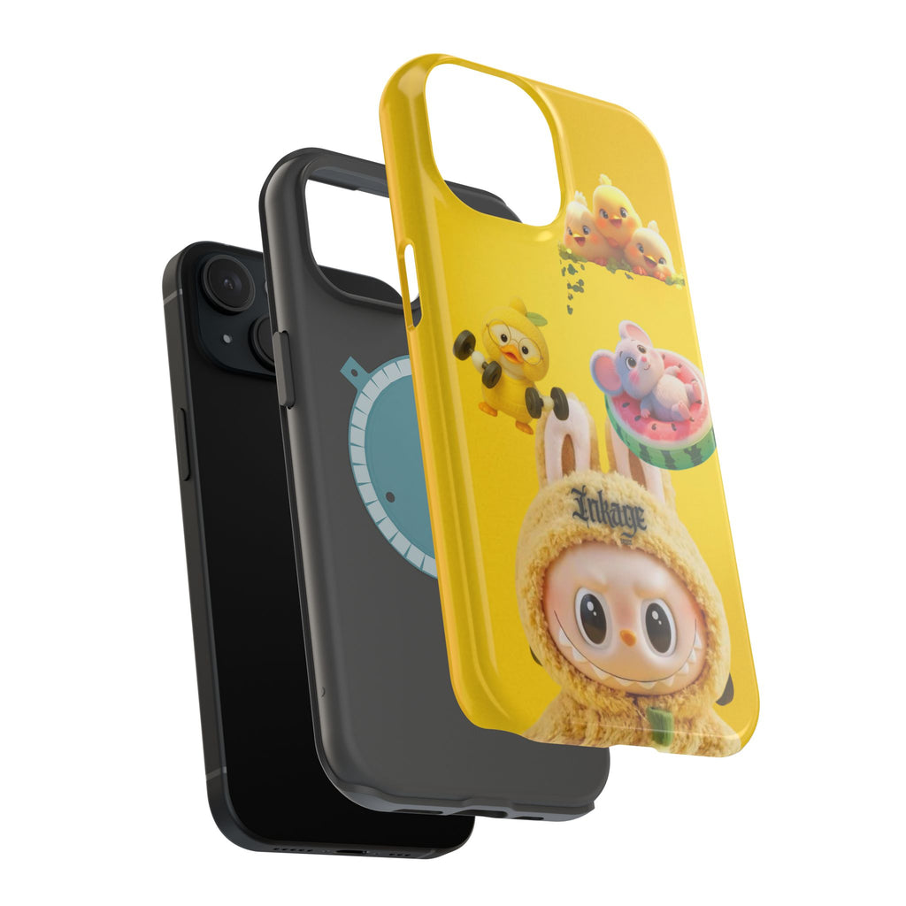 Yellow Cutie Labubu Magnetic Phone Cases (Animation)