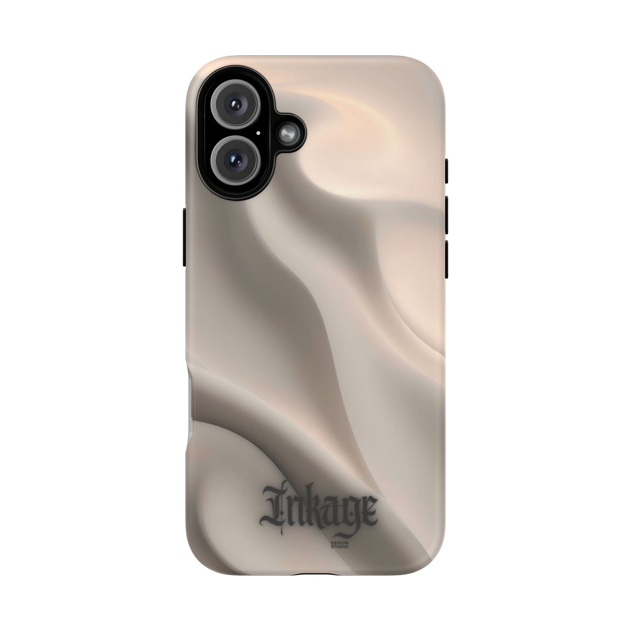 Beige Wavy Flow Tough Phone Case (Minimal)