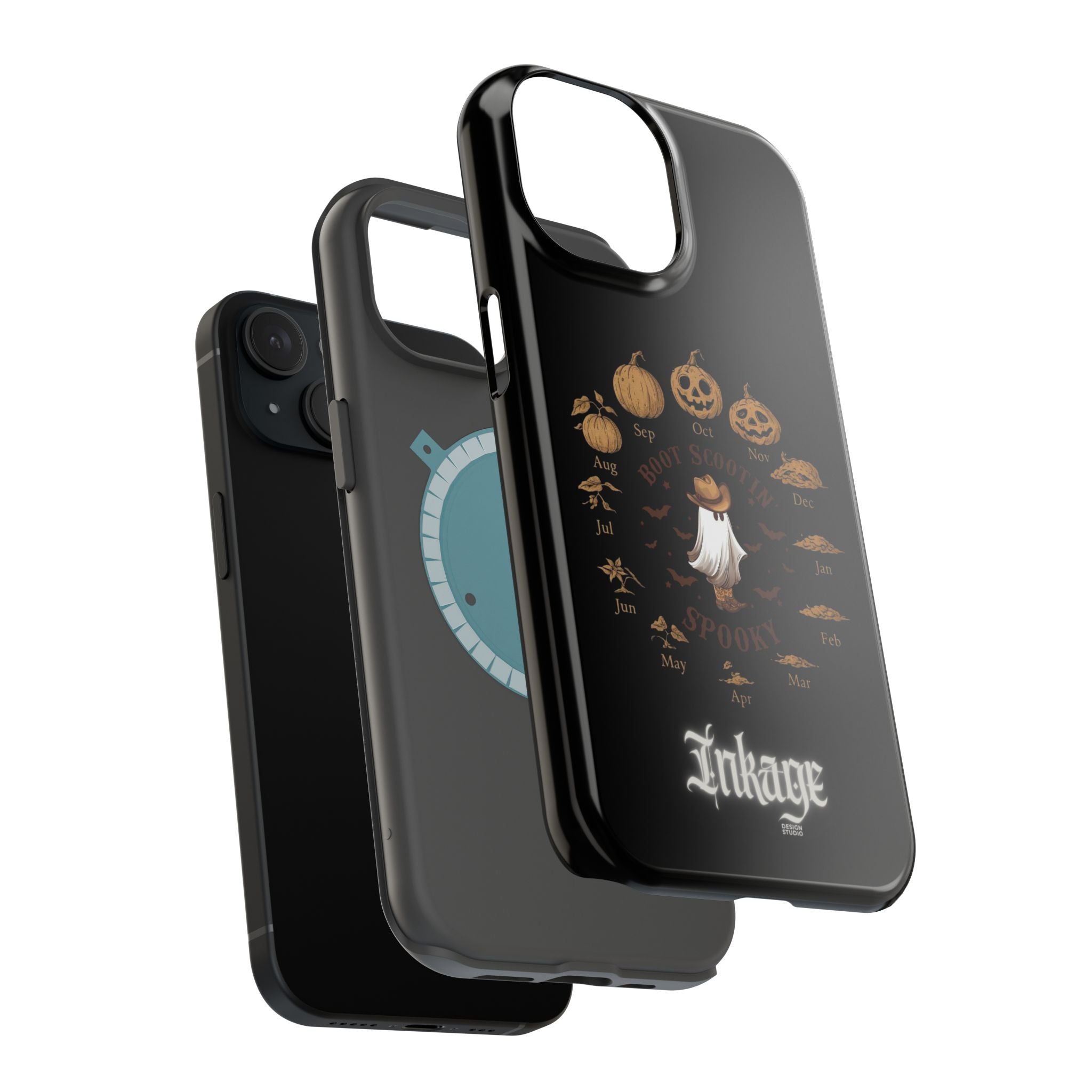 Spooky Boot Halloween Pumpkin Magnetic Phone Case (Season)