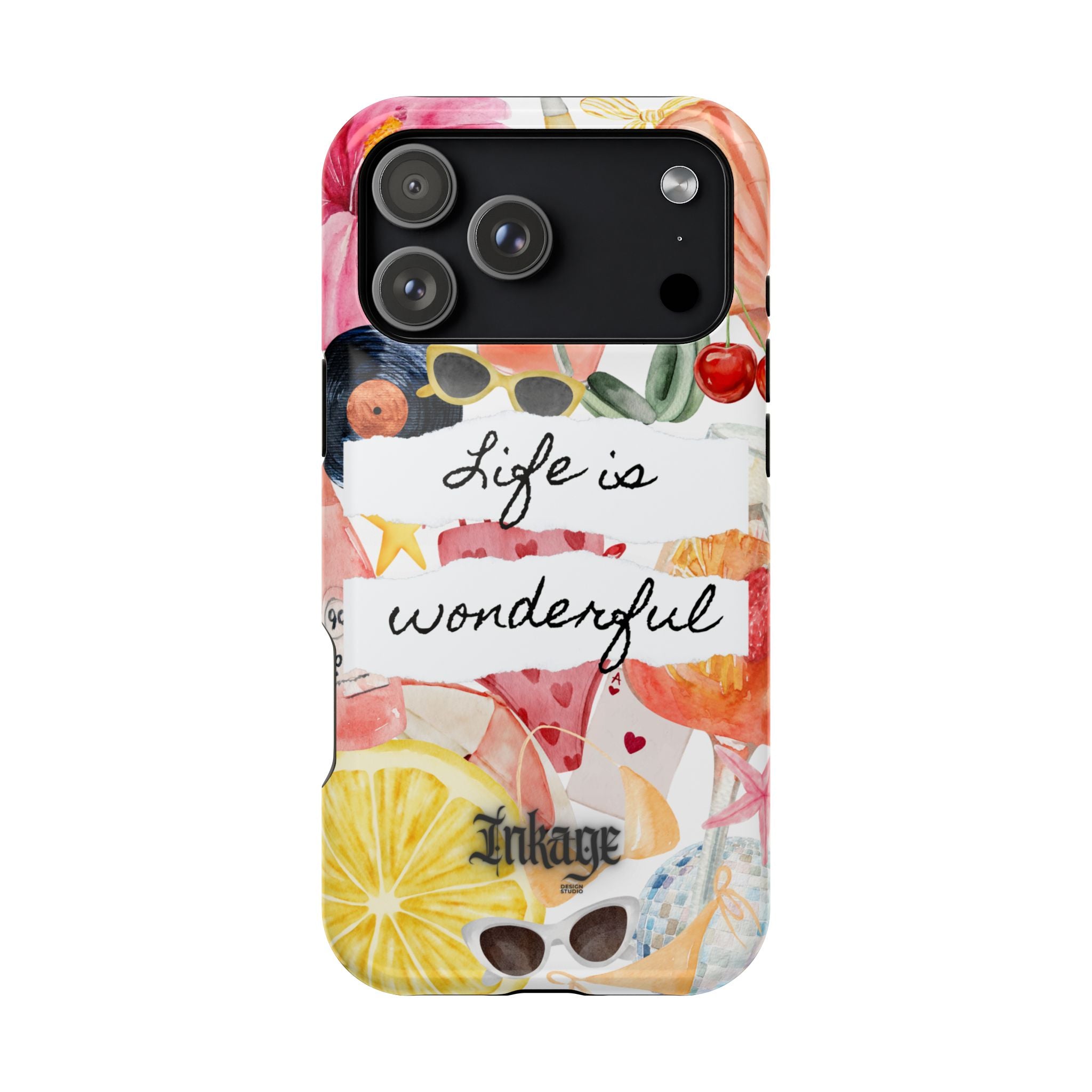 "Life is Wonderful" Quote Magnetic Phone Cases