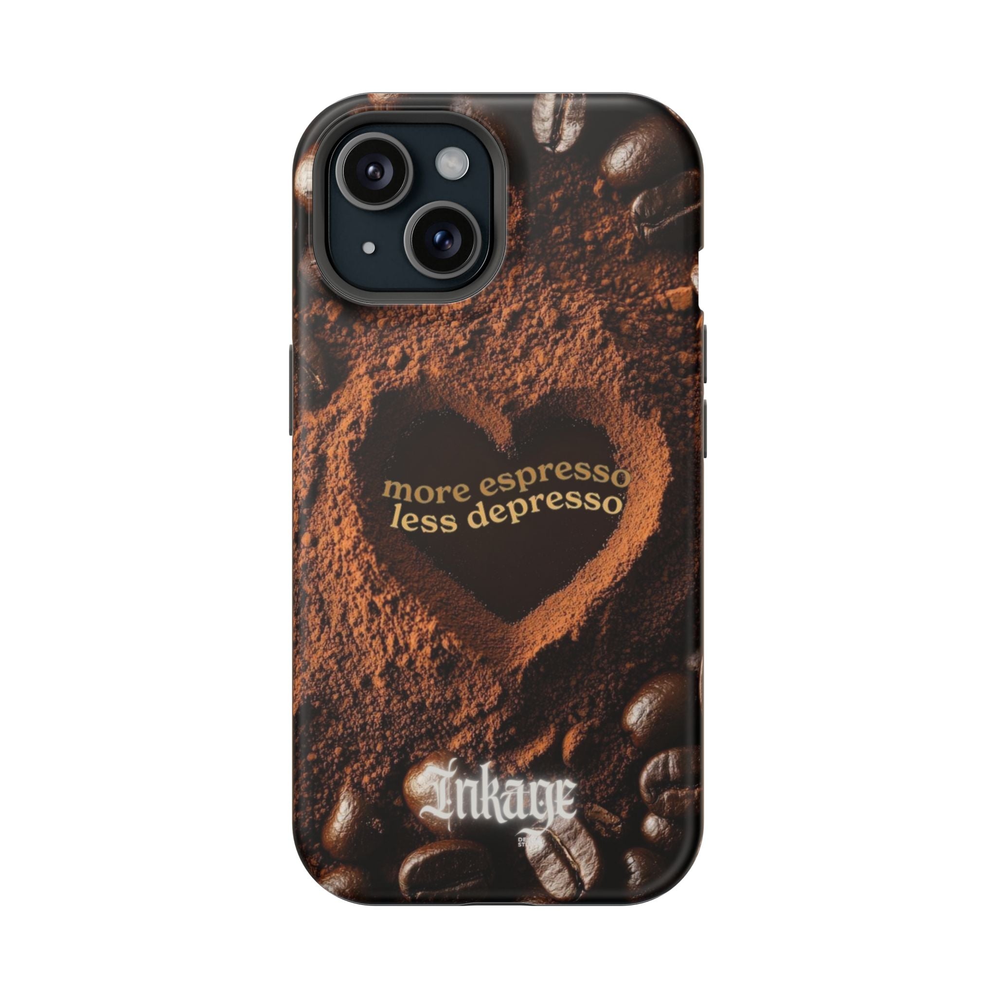 "More Espresso Less Depresso" Magnetic Phone Cases (Quote)
