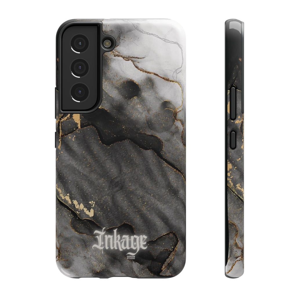 White Noir Marble Gold Foil Magnetic Phone Cases