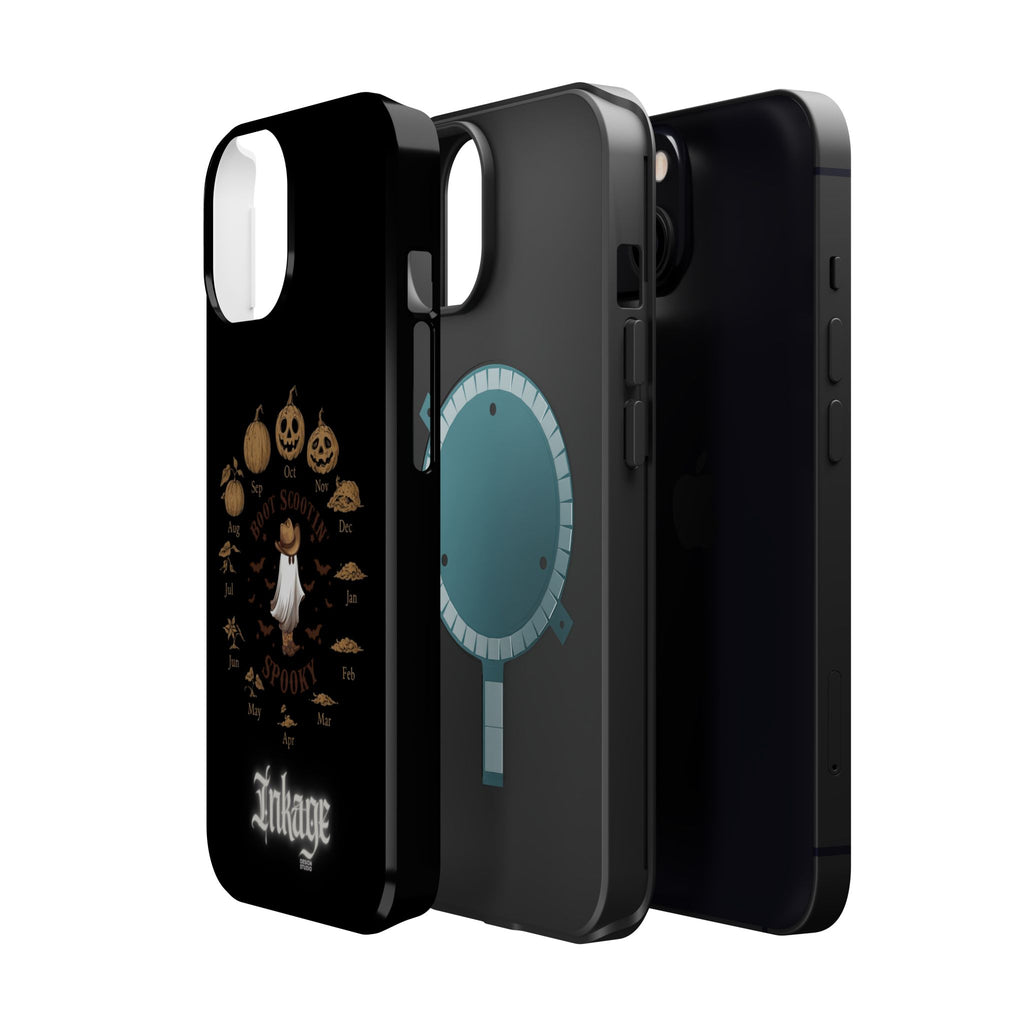 Spooky Boot Halloween Pumpkin Magnetic Phone Case (Season)