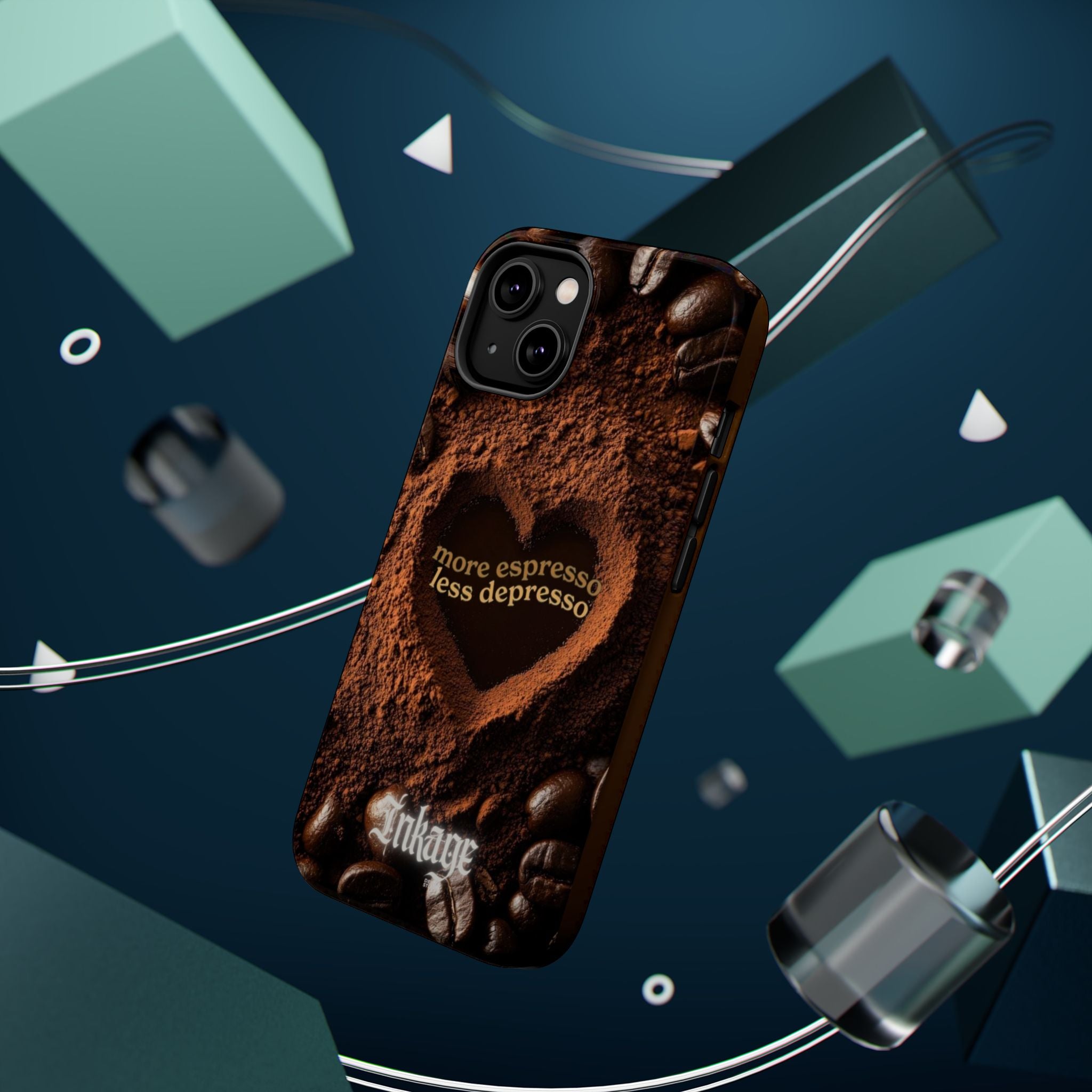 "More Espresso Less Depresso" Magnetic Phone Cases (Quote)