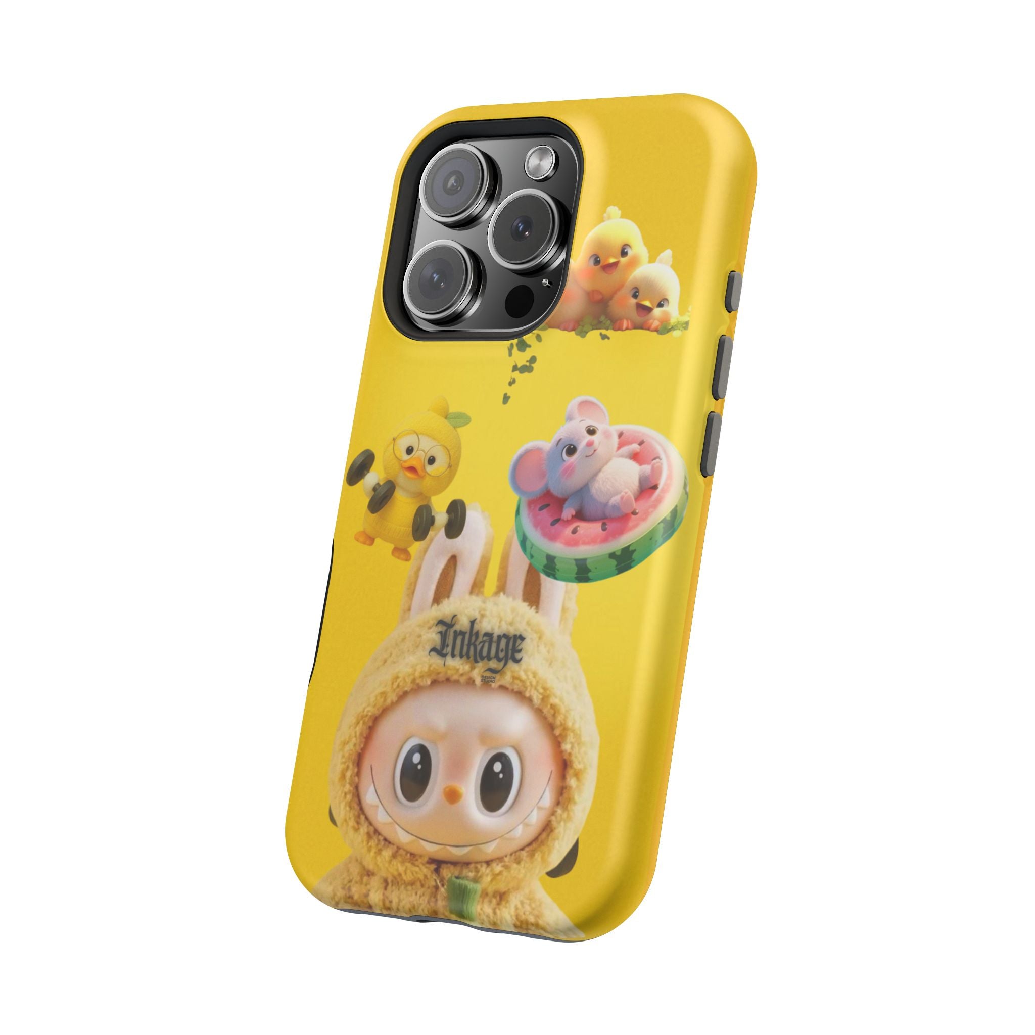 Yellow Cutie Labubu Magnetic Phone Cases (Animation)