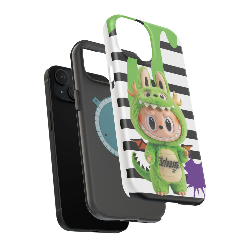Greenie Labubu Spooky Magnetic Phone Case (Animation)