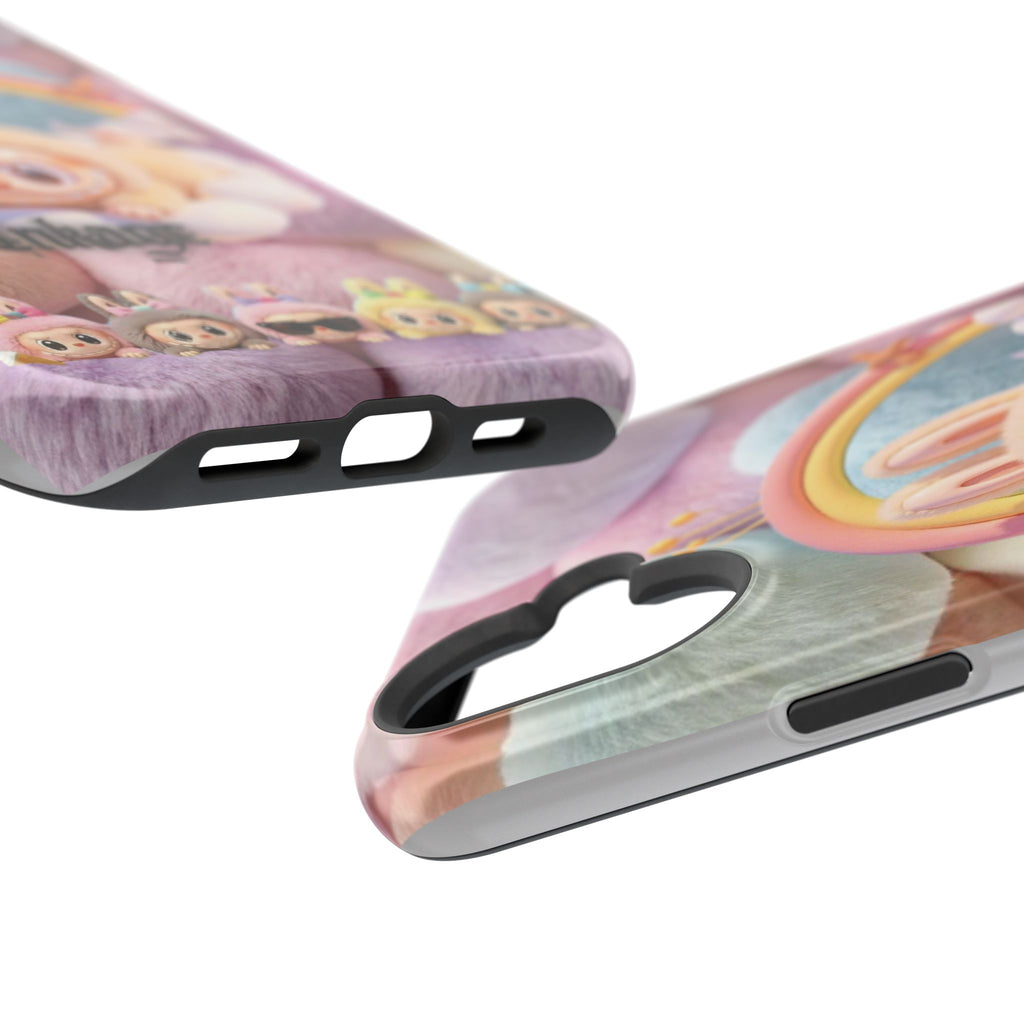 Pastel Rainbow Labubu Magnetic Phone Cases (Animation)