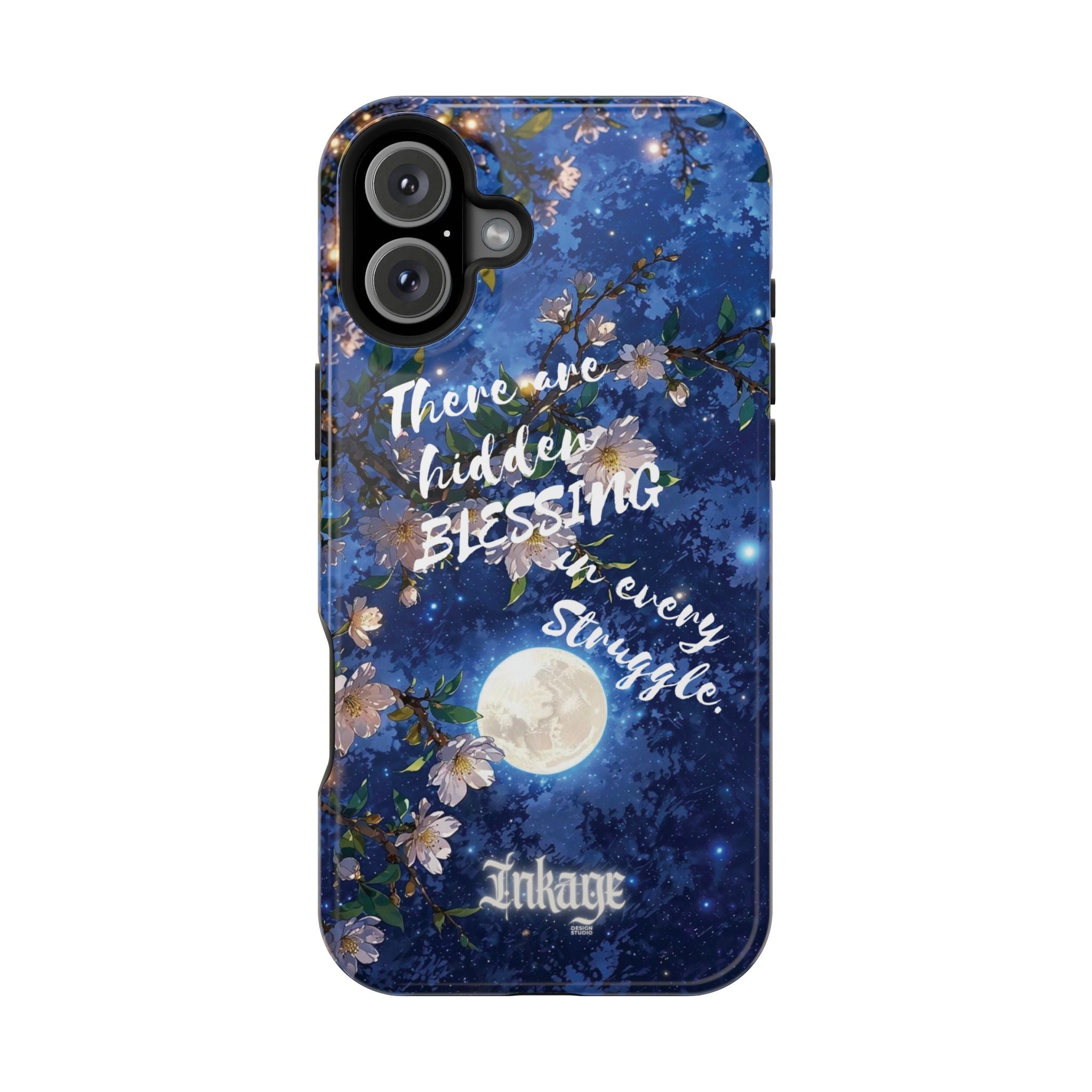 “Moonlit Blessing” Magnetic Phone Cases (Quote)