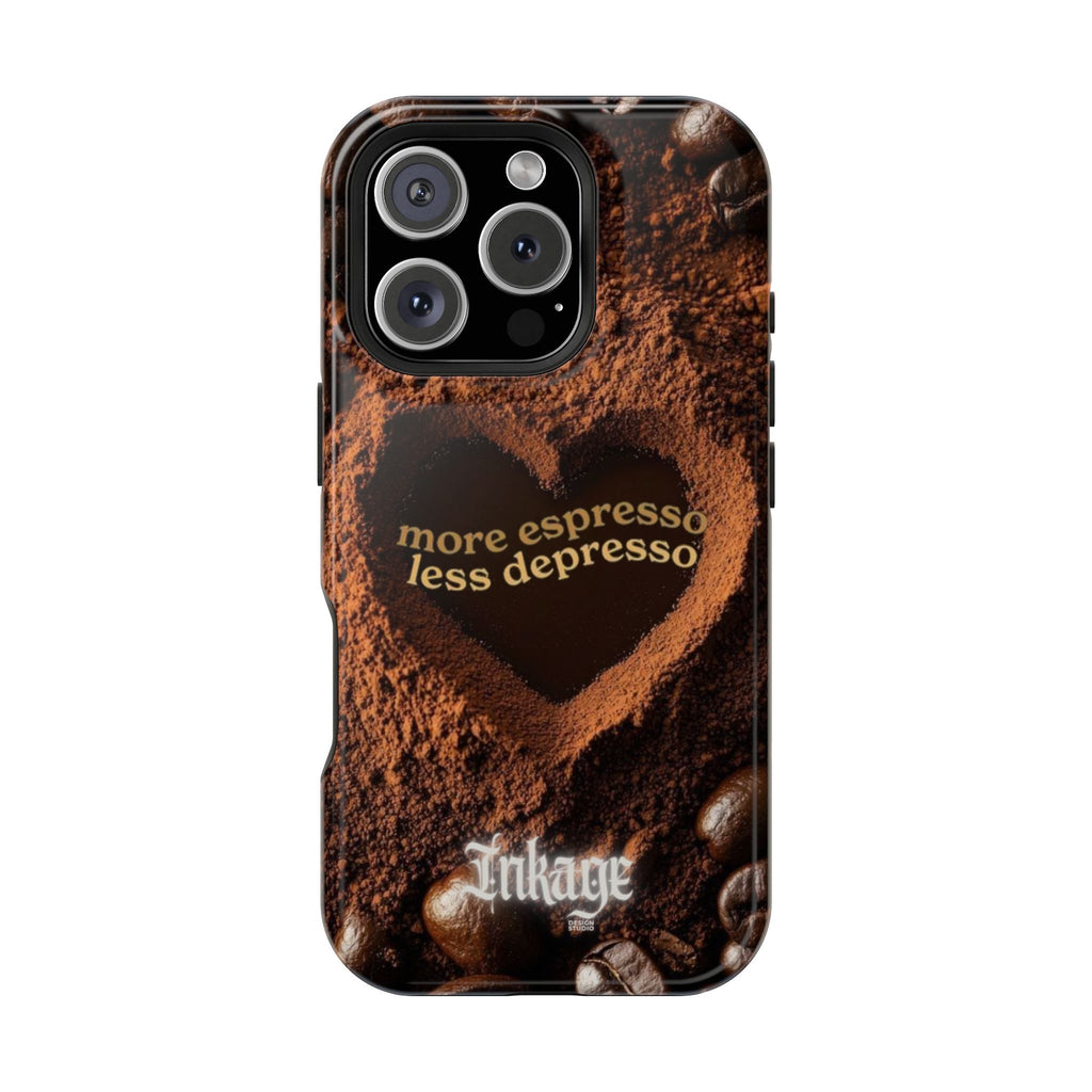 "More Espresso Less Depresso" Quote Magnetic Phone Cases