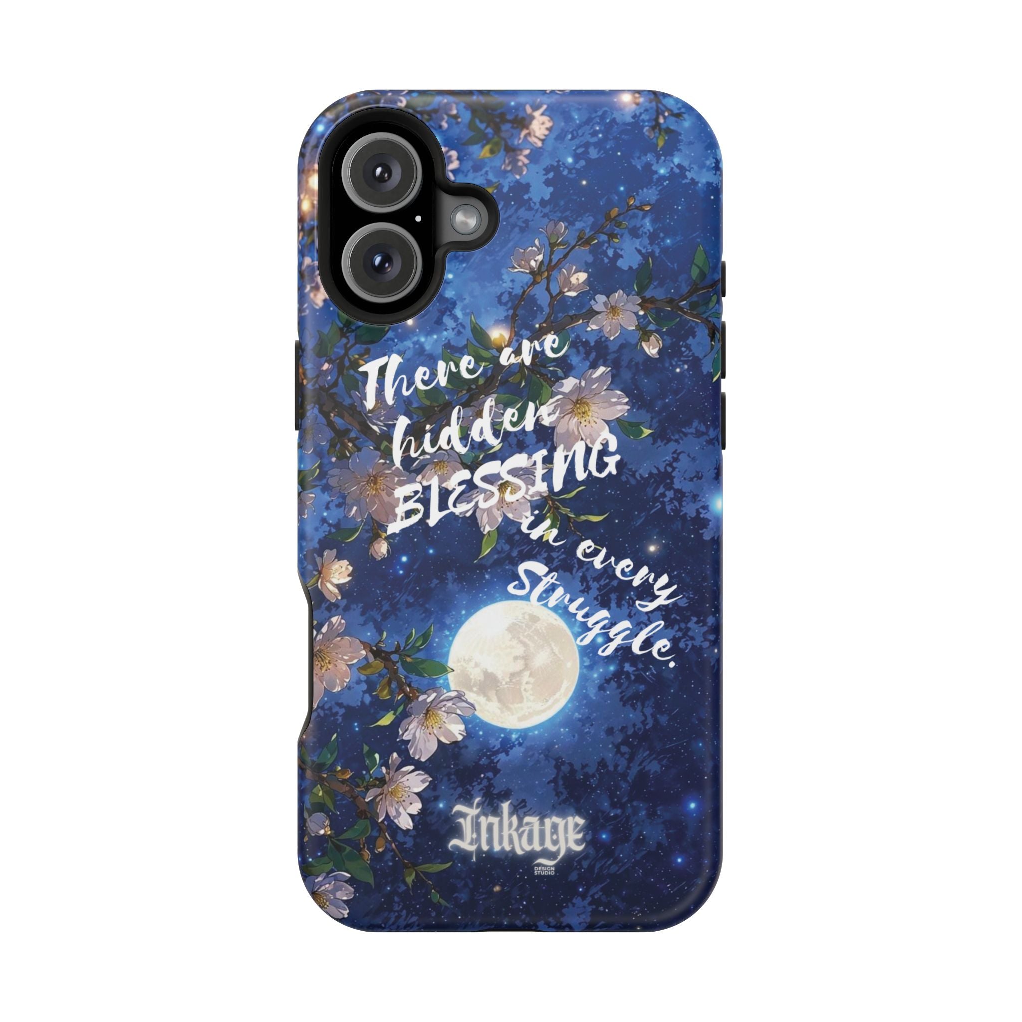 “Moonlit Blessing” Quote Magnetic Phone Cases