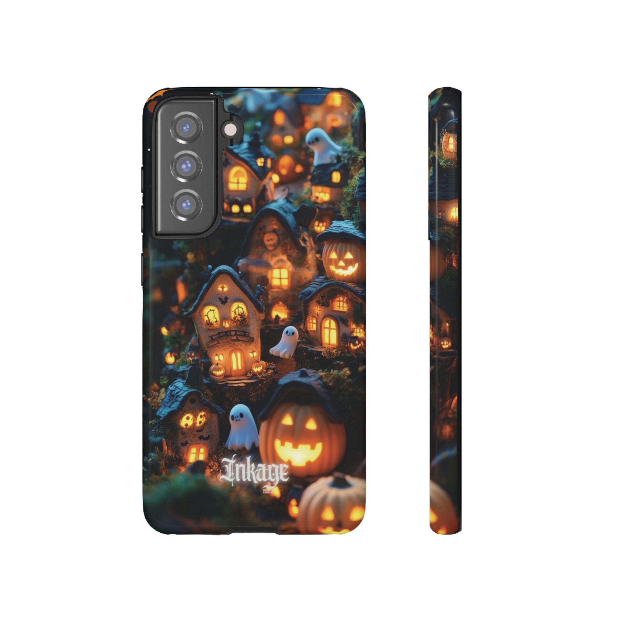 Spooky Pumpkin Village Tough Phone Cases (Season)