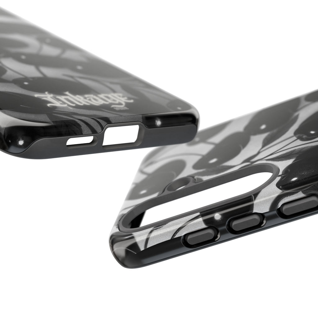 Black Cherry Print Tough Phone Cases (Minimal)