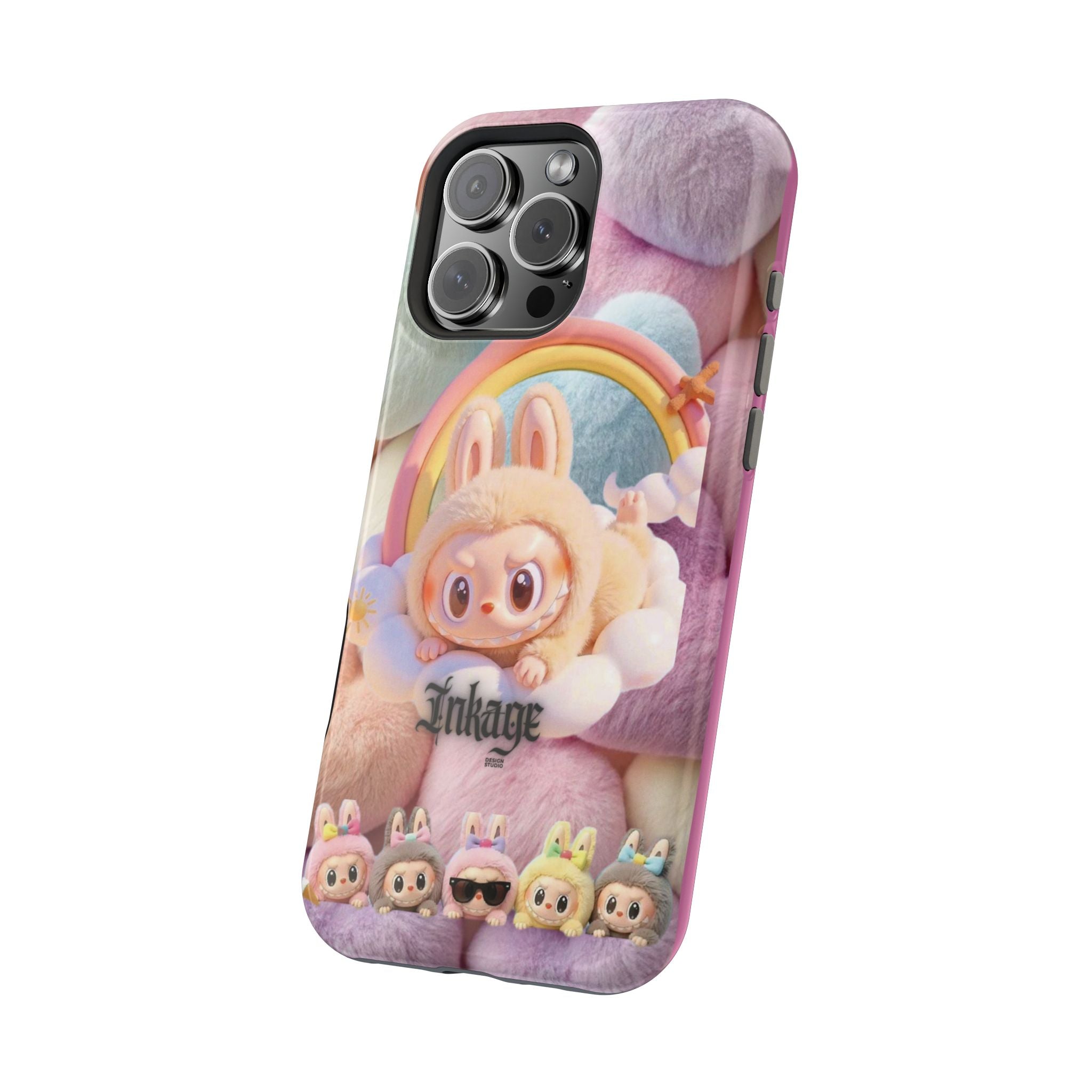 Pastel Rainbow Labubu Magnetic Phone Cases(Animation)