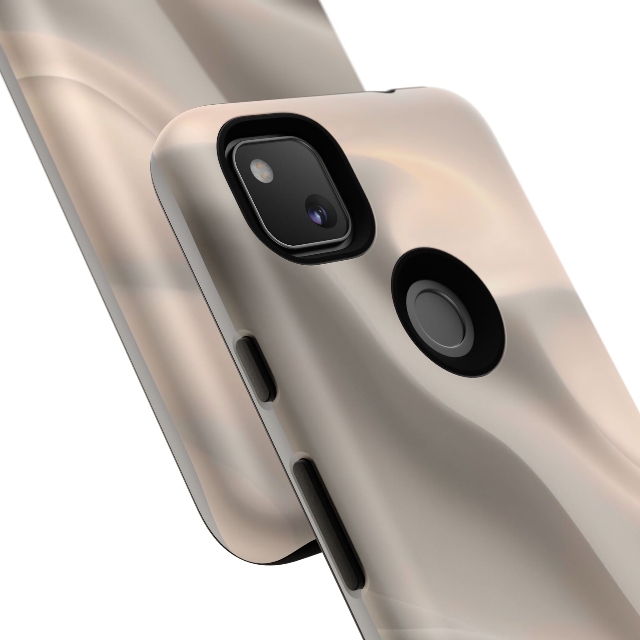 Beige Wavy Flow Tough Phone Case (Minimal)