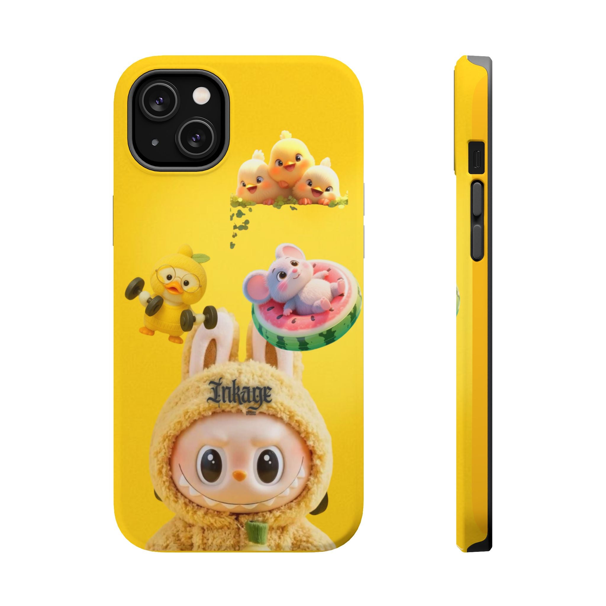 Yellow Cutie Labubu Magnetic Phone Cases (Animation)
