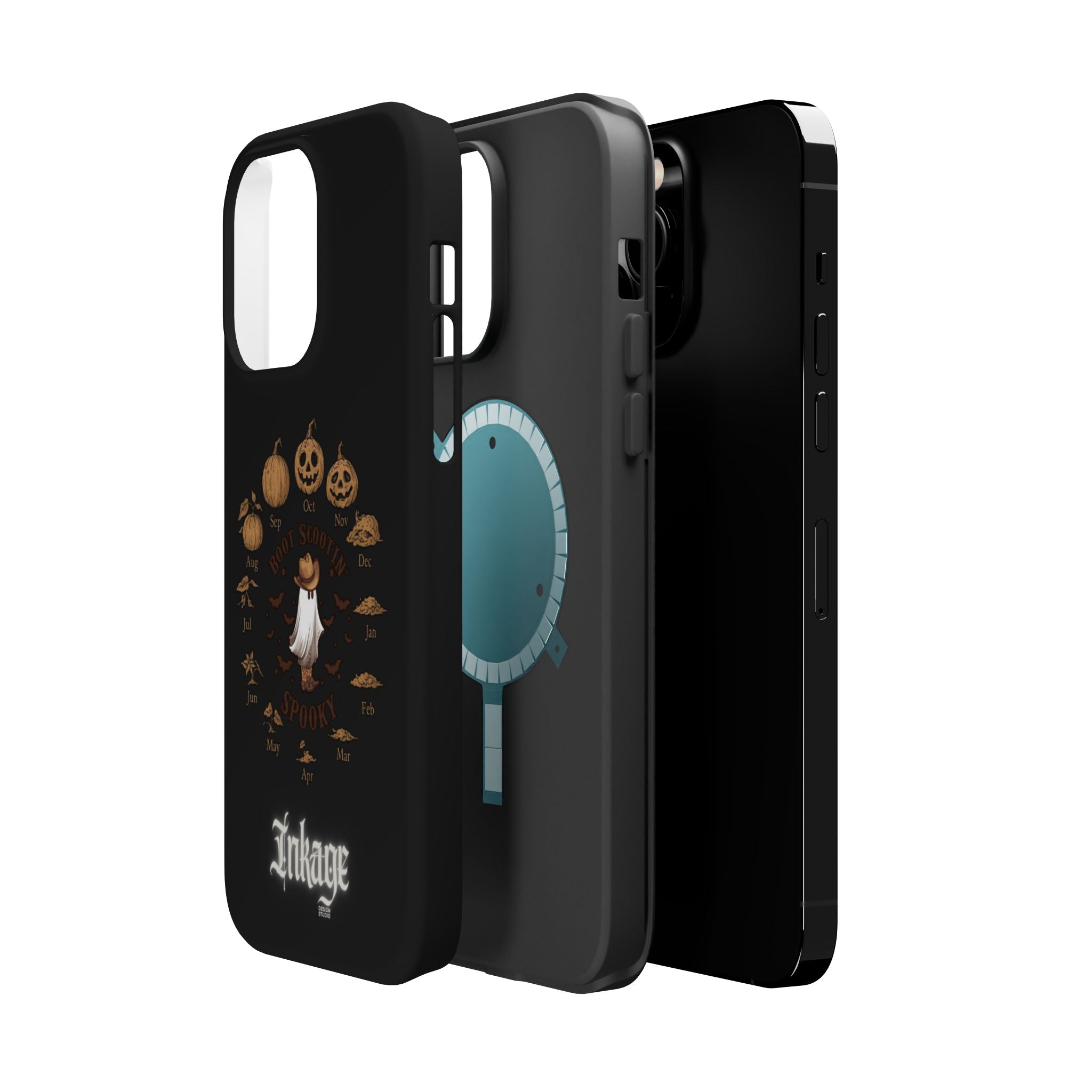 Spooky Boot Halloween Pumpkin Magnetic Phone Case (Season)