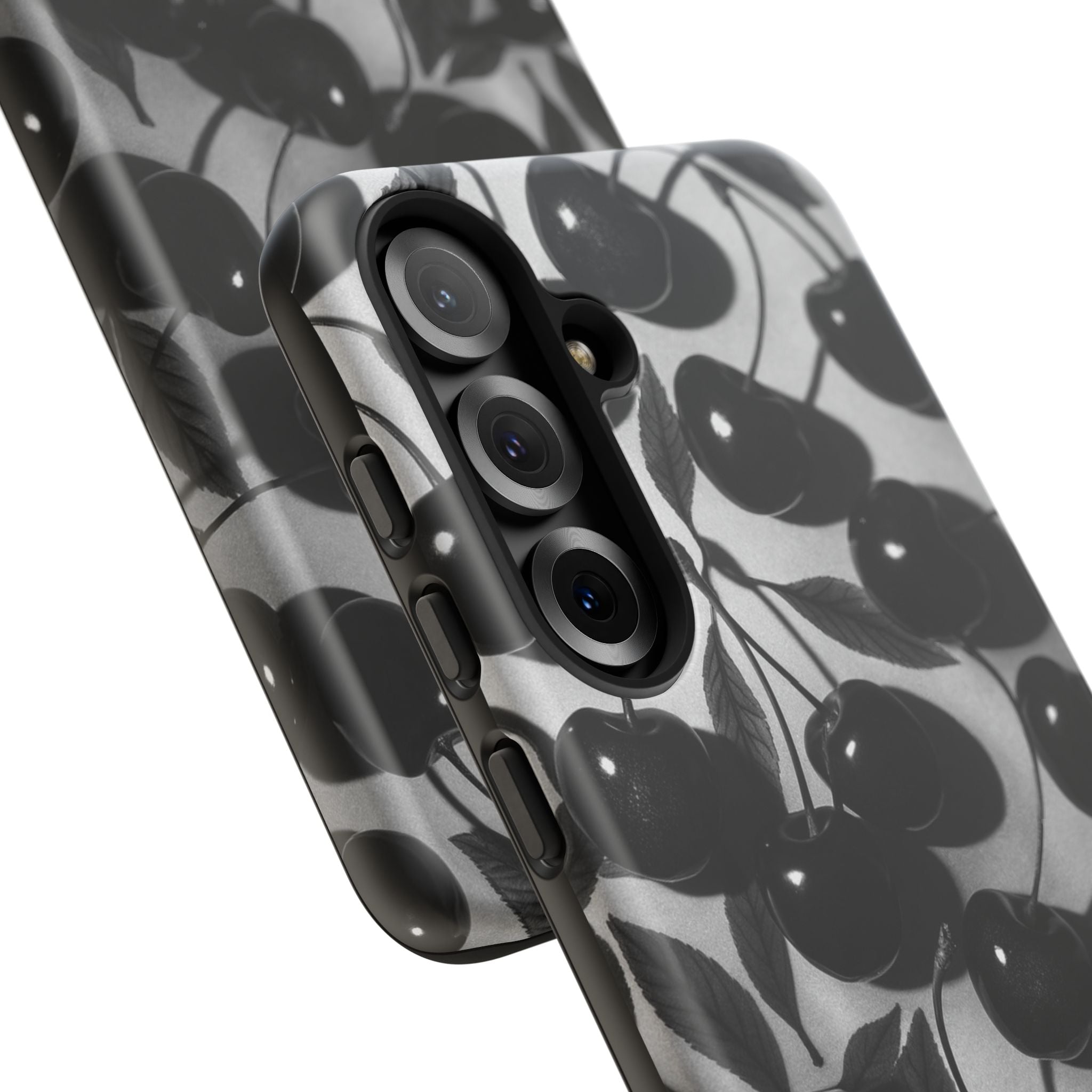 Black Cherry Print Tough Phone Cases (Minimal)