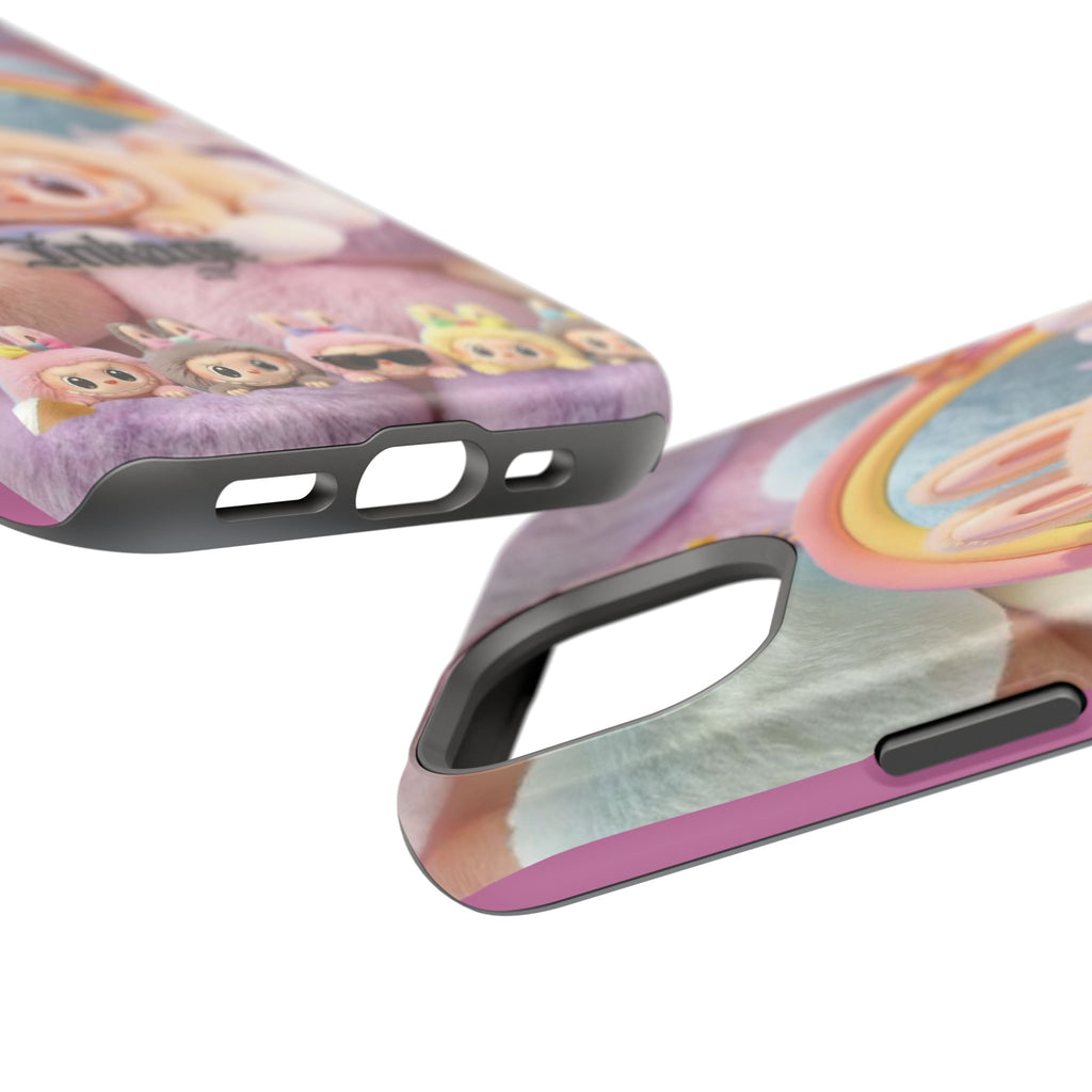 Pastel Rainbow Labubu Magnetic Phone Cases(Animation)