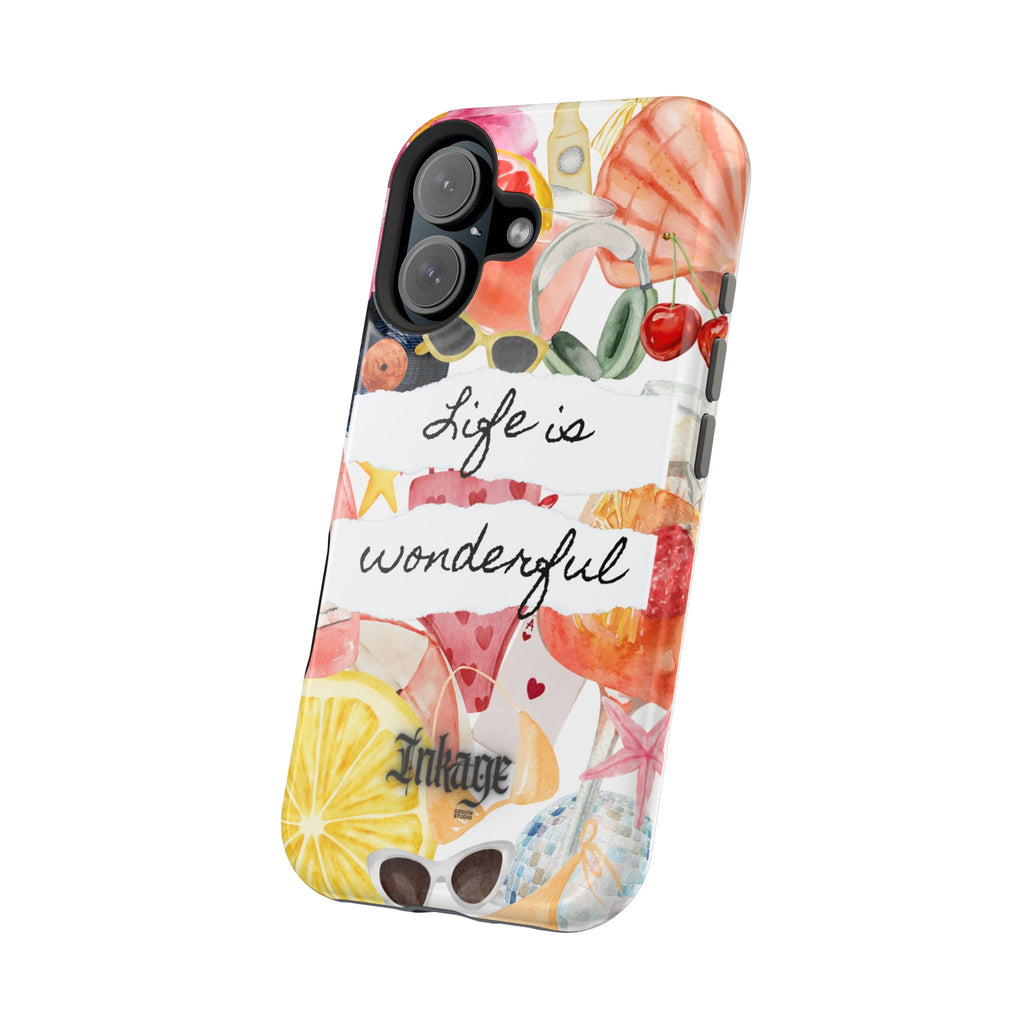 "Life is Wonderful" Quote Magnetic Phone Cases