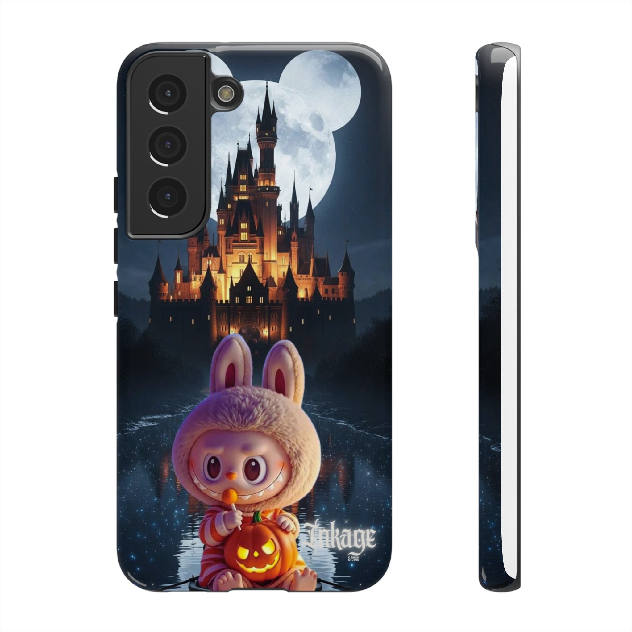 Labubu Halloween On Disney Boat Tough Phone Cases (Season, Animation)