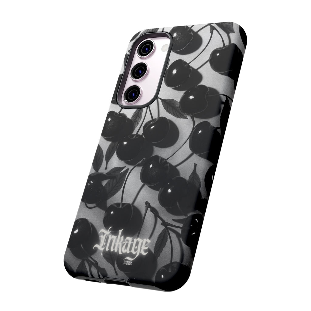 Black Cherry Print Tough Phone Cases (Minimal)