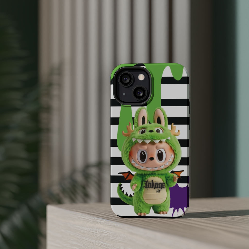 Greenie Labubu Spooky Magnetic Phone Case (Animation)
