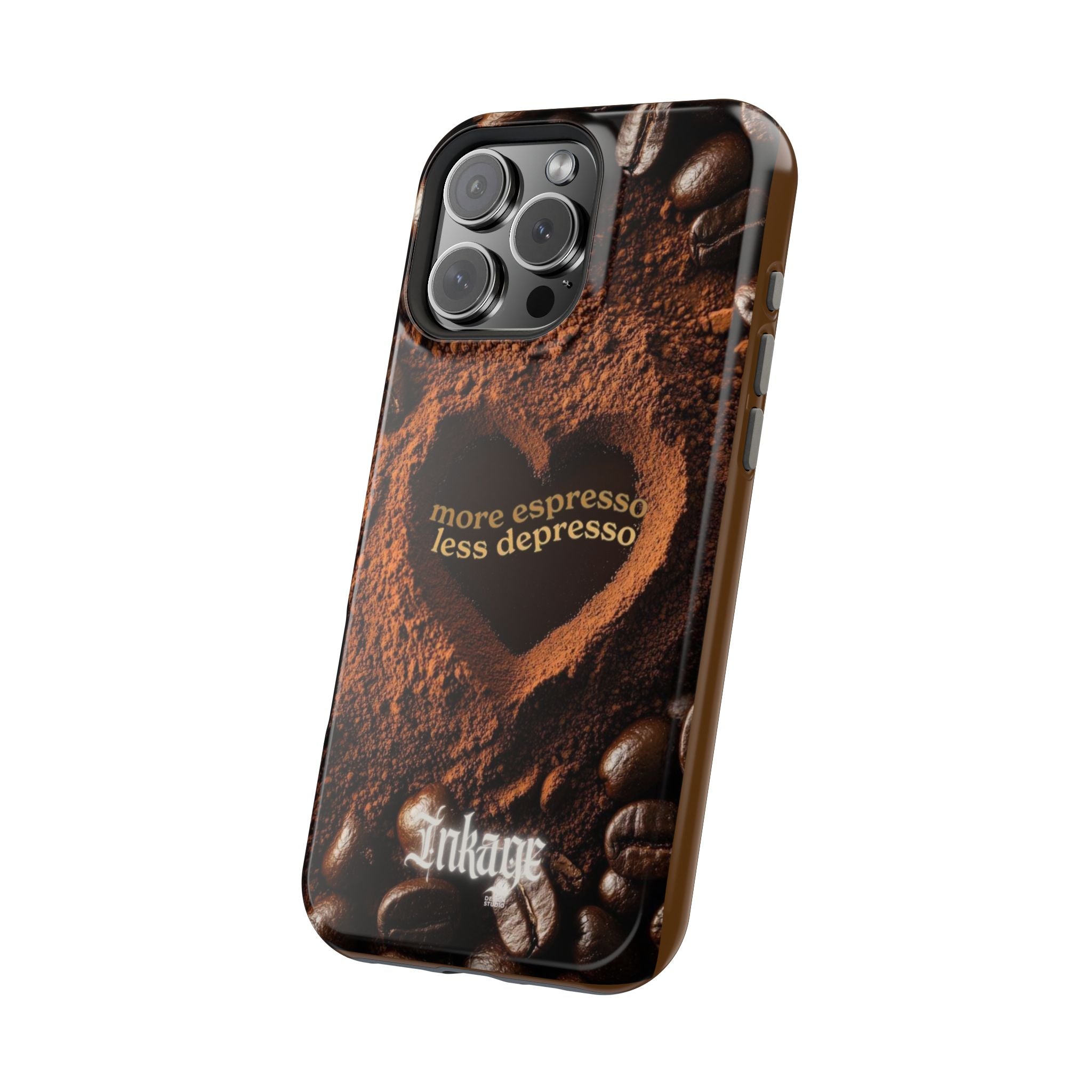 "More Espresso Less Depresso" Magnetic Phone Cases (Quote)