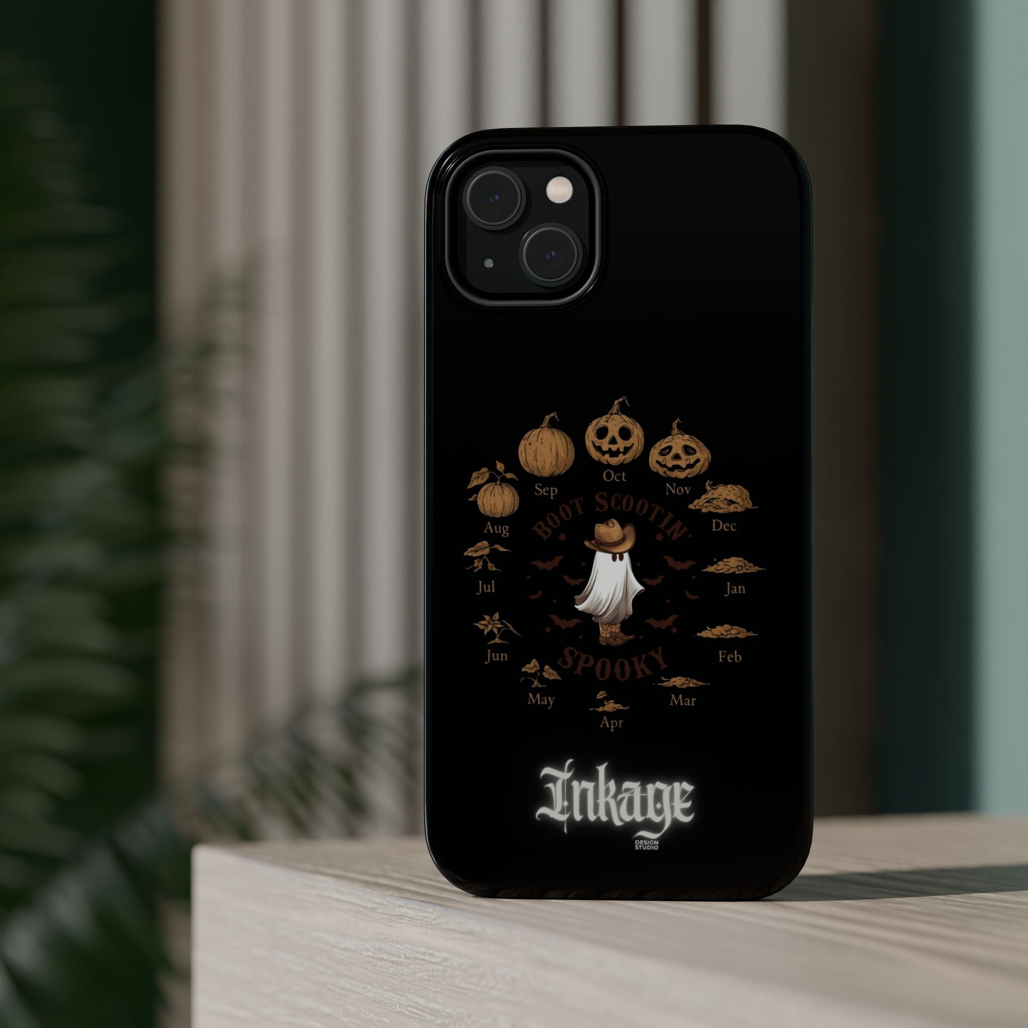 Spooky Boot Halloween Pumpkin Magnetic Phone Case (Season)