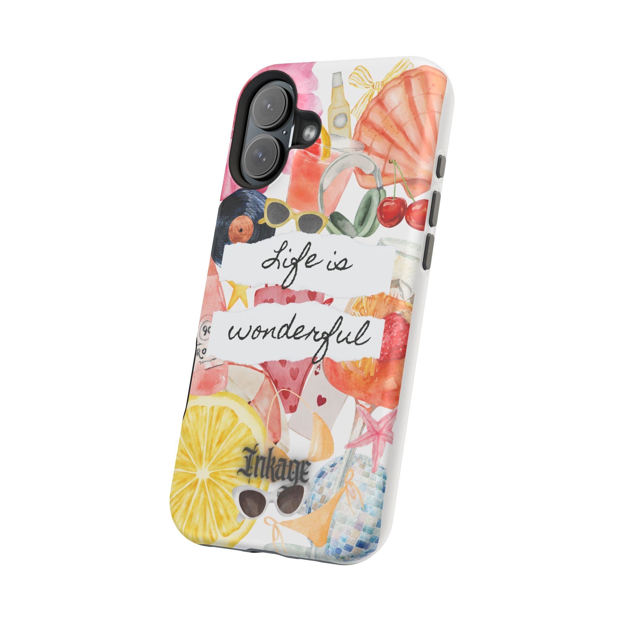 "Life is Wonderful" Quote Magnetic Phone Cases (Quote)
