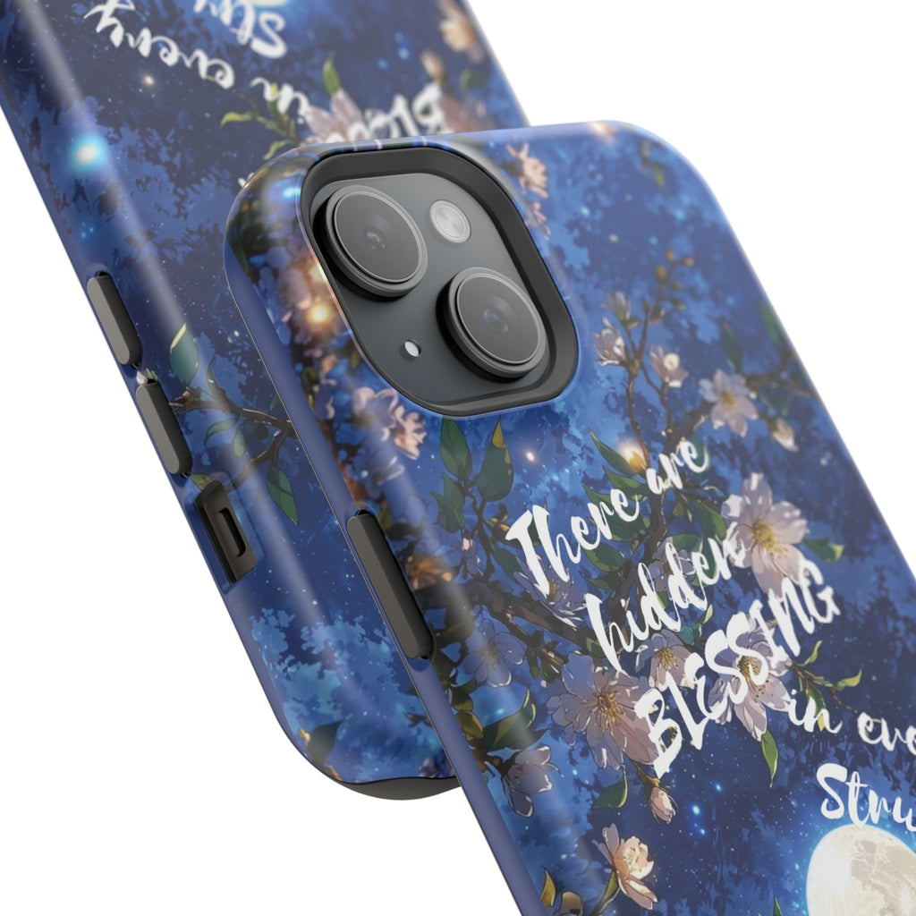 “Moonlit Blessing” Quote Magnetic Phone Cases