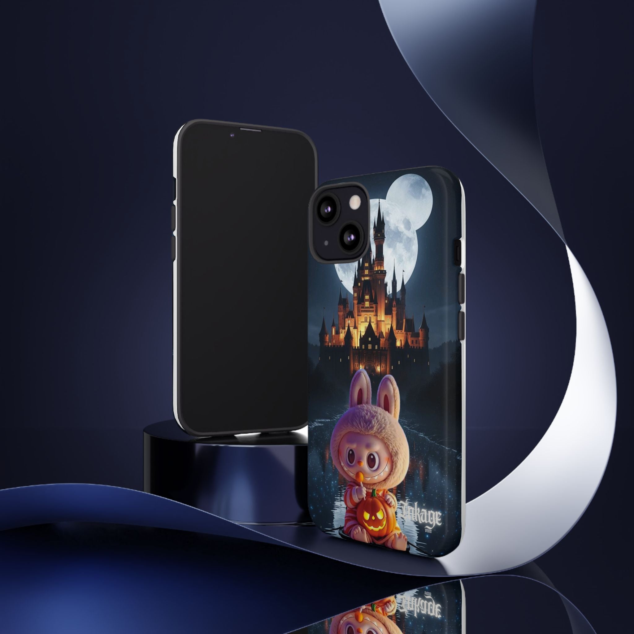 Labubu Halloween On Disney Boat Tough Phone Cases (Season, Animation)