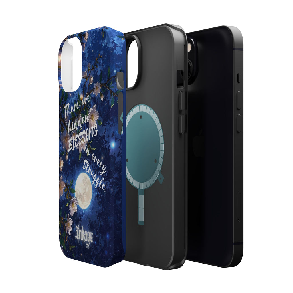 “Moonlit Blessing” Quote Magnetic Phone Cases